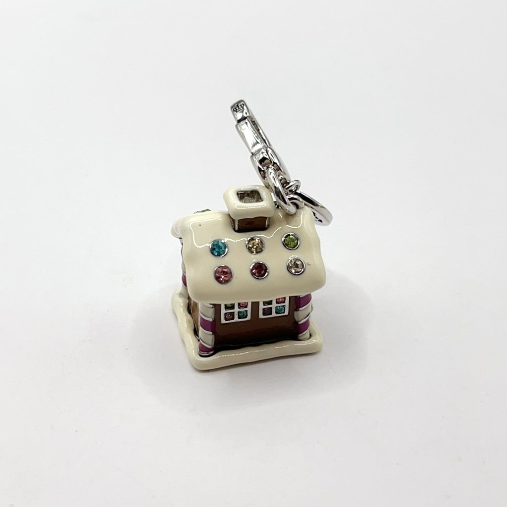 M09-Juicy Couture silver gingerbread house with Yorkie charm