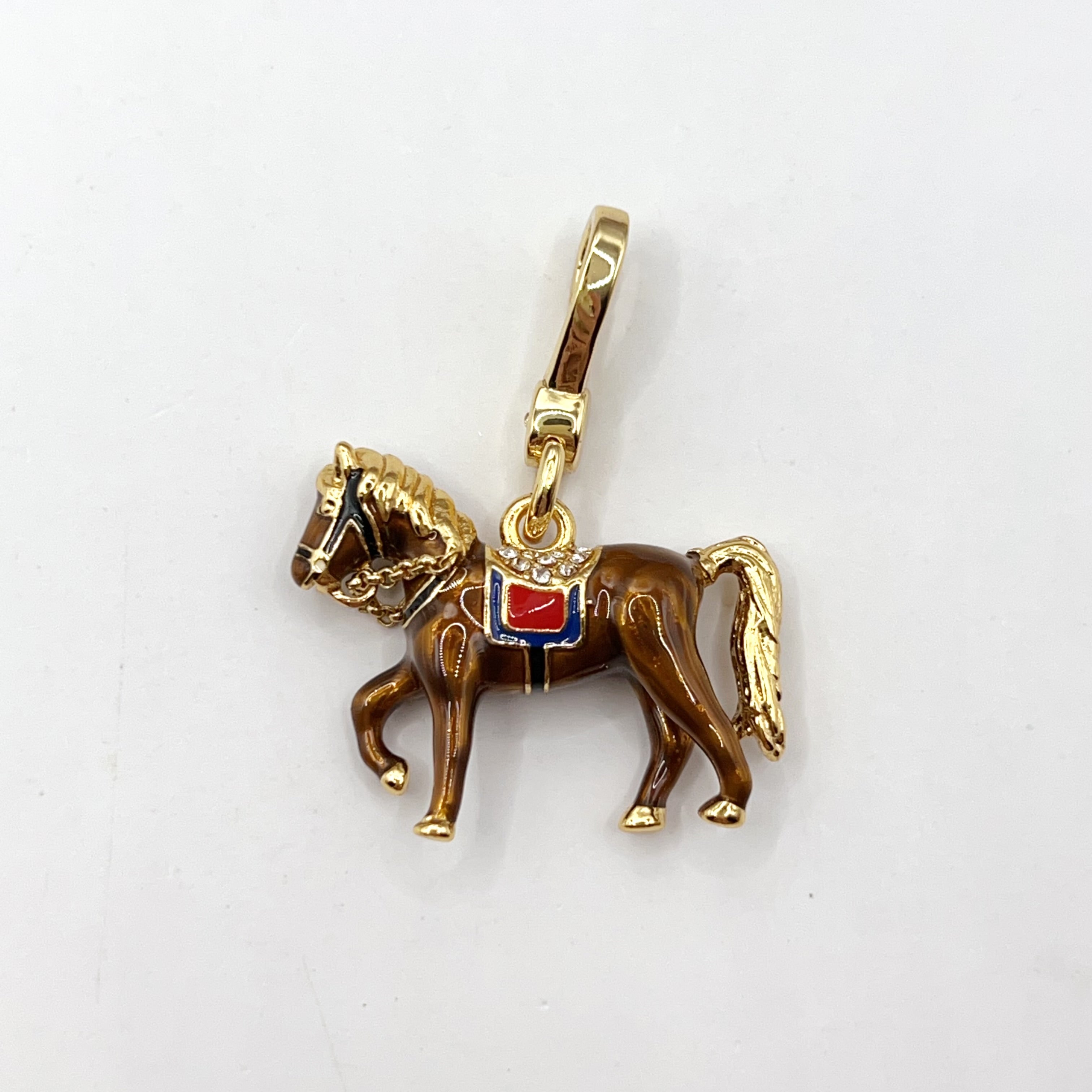 U03-Juicy Couture brown horse charm