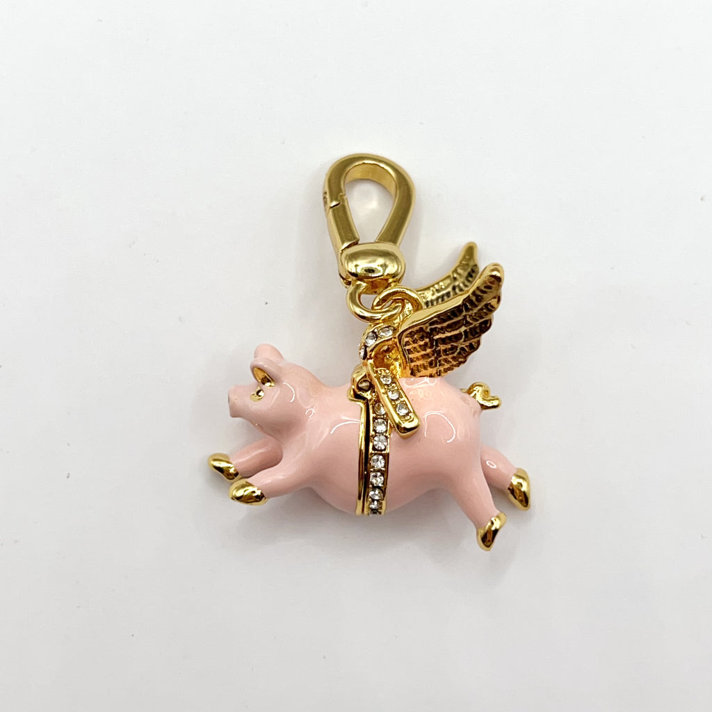 JC636-Juicy Couture flying pig charm