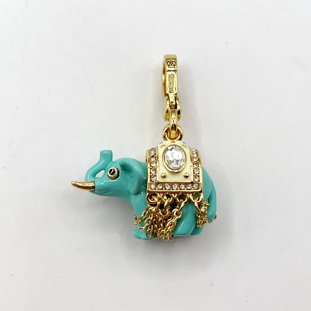 F08-Juicy Couture blue elephant charm