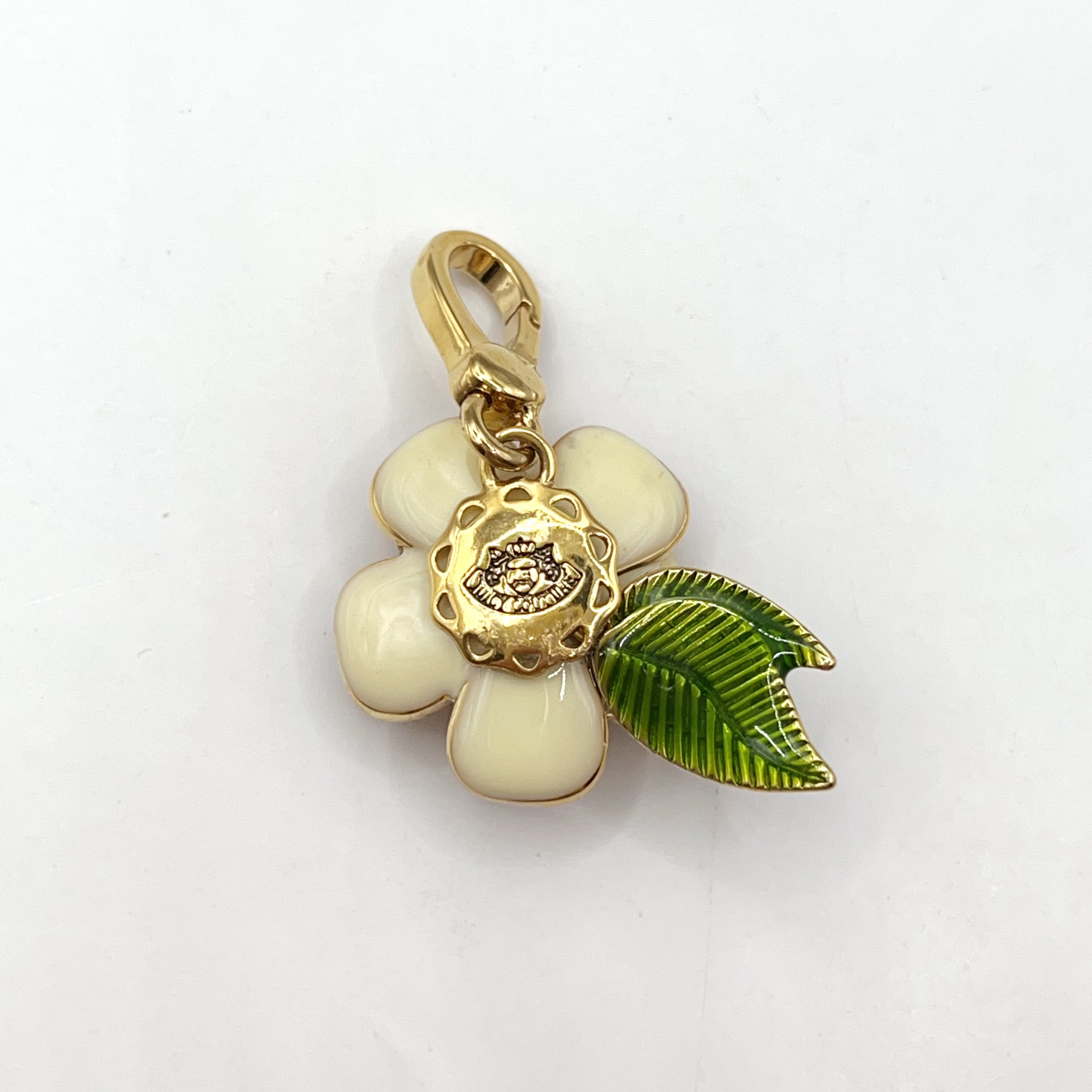 JC517-Juicy Couture pink flower charm (vintage)