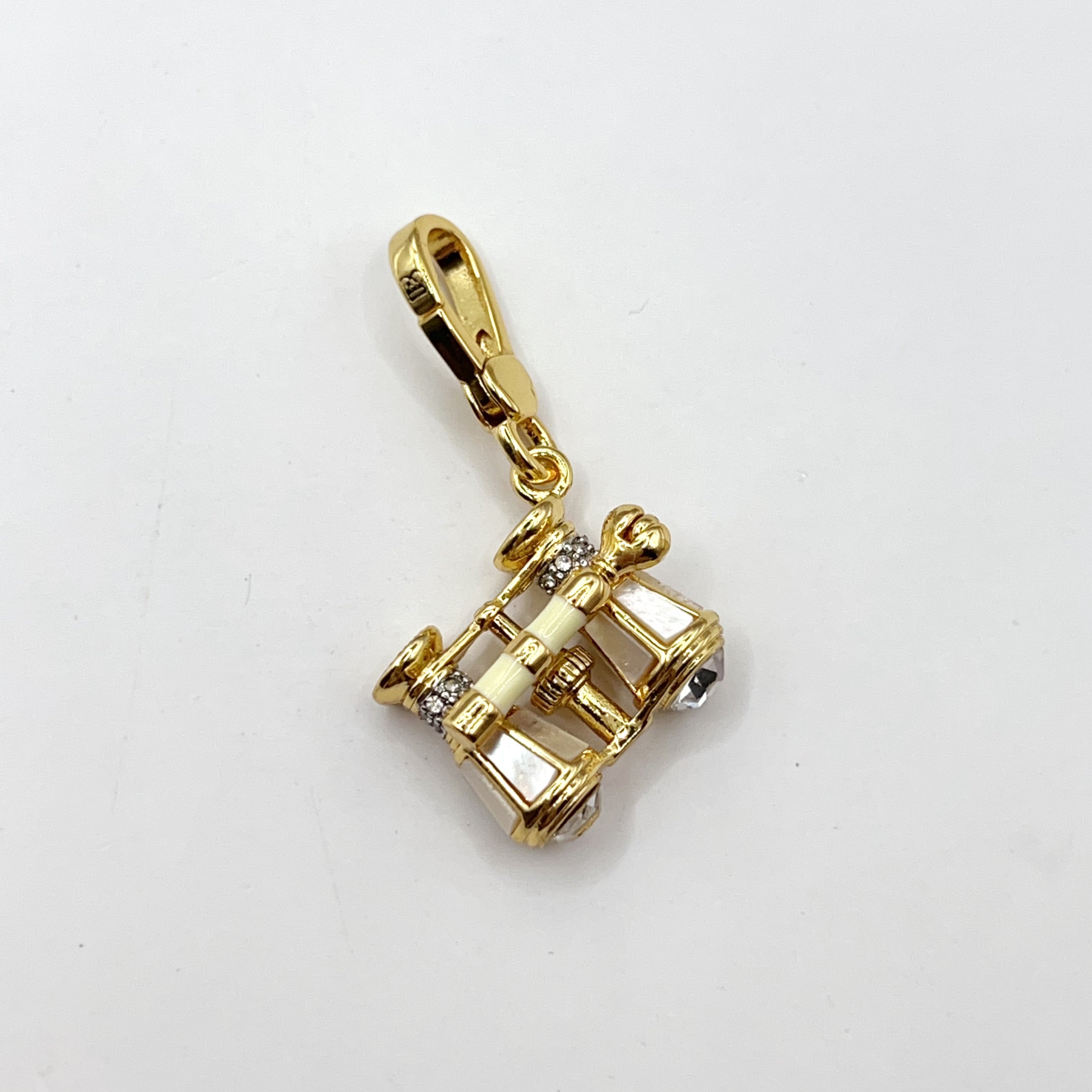 A08-Juicy Couture white binoculars charm
