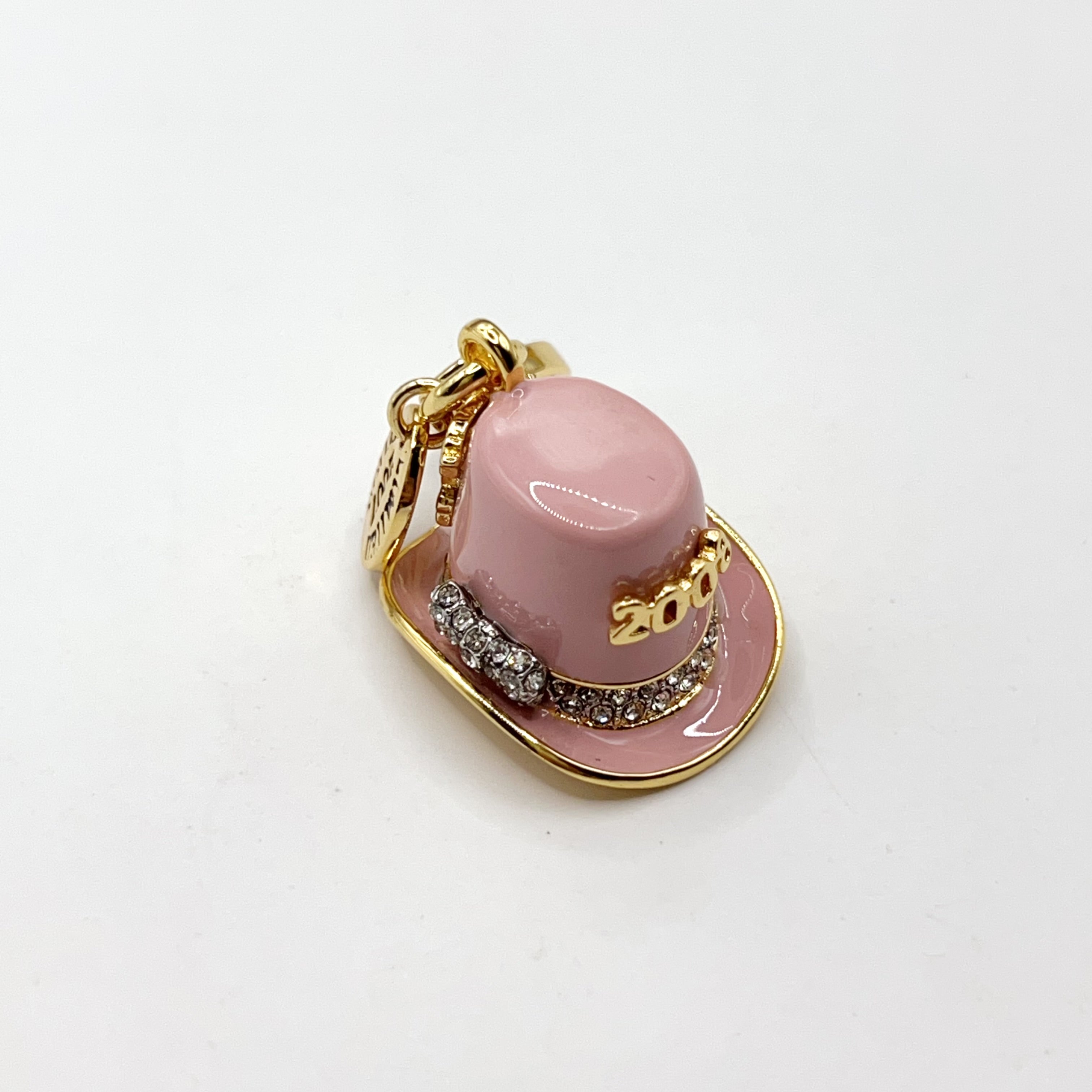 P02-Juicy Couture pink hat charm
