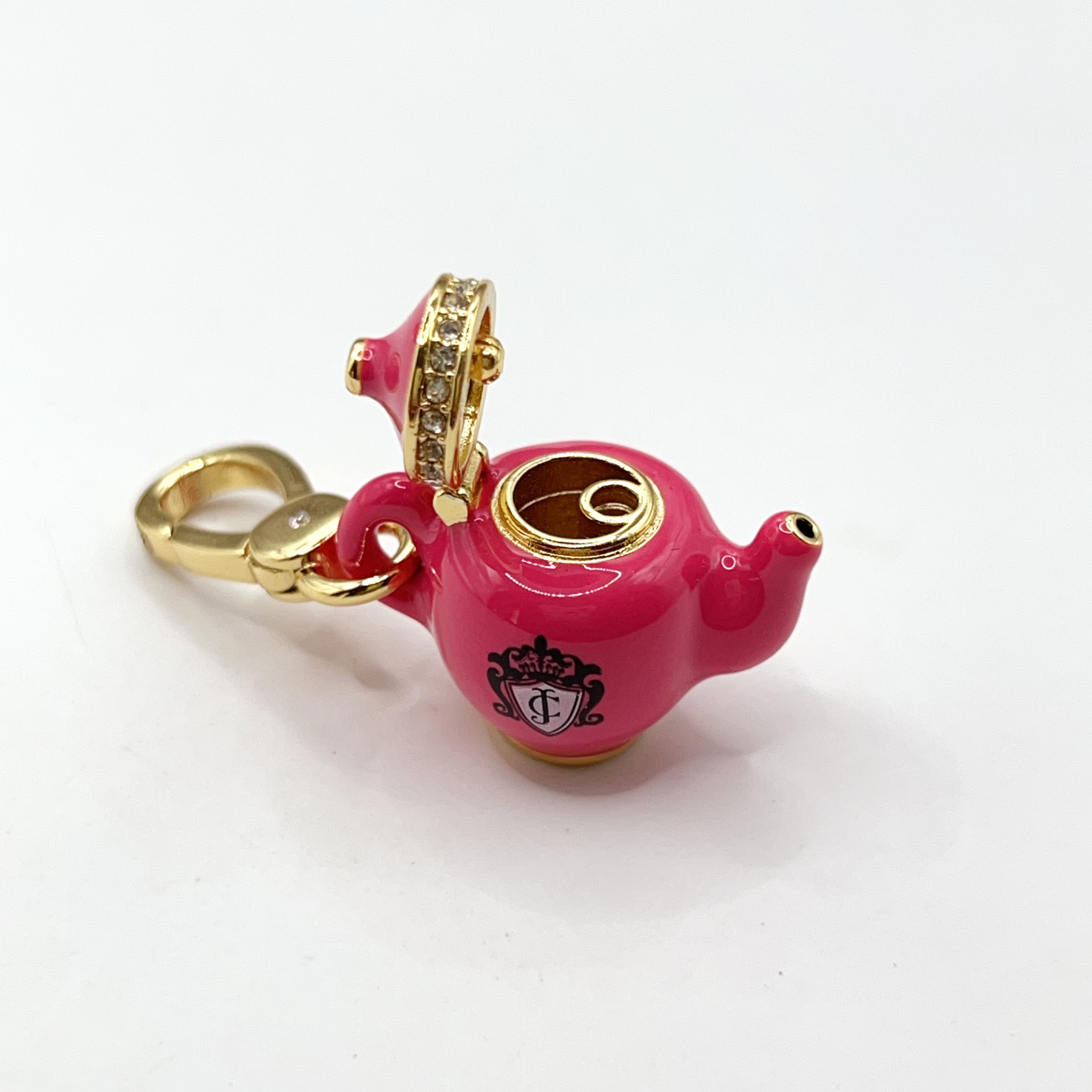 F04-Juicy Couture pink teapot charm