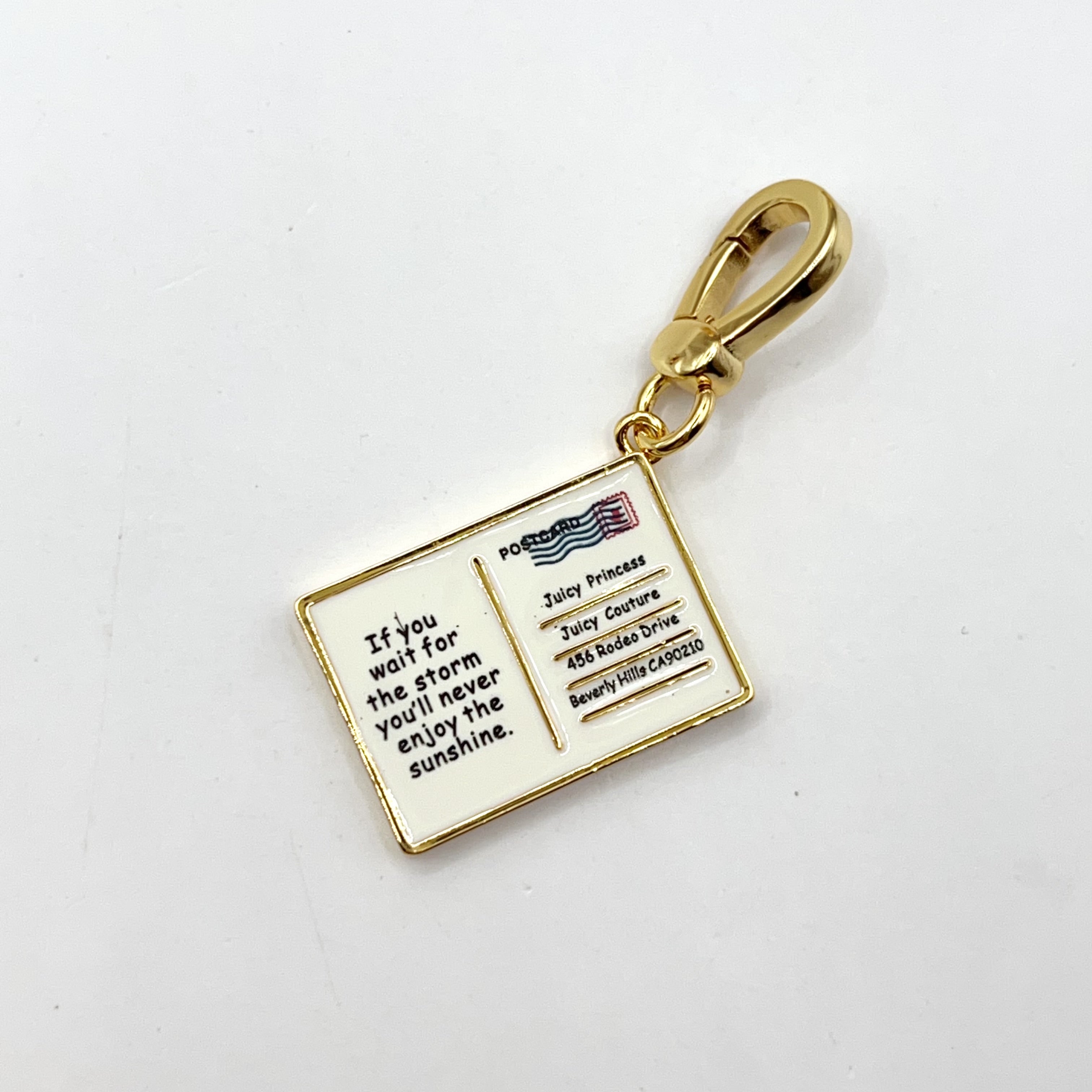 JC031-Juicy Couture postcard charm