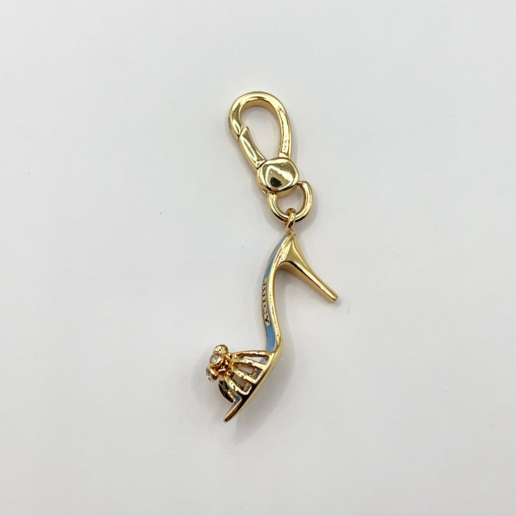 JC623-Juicy Couture blue high heels charm