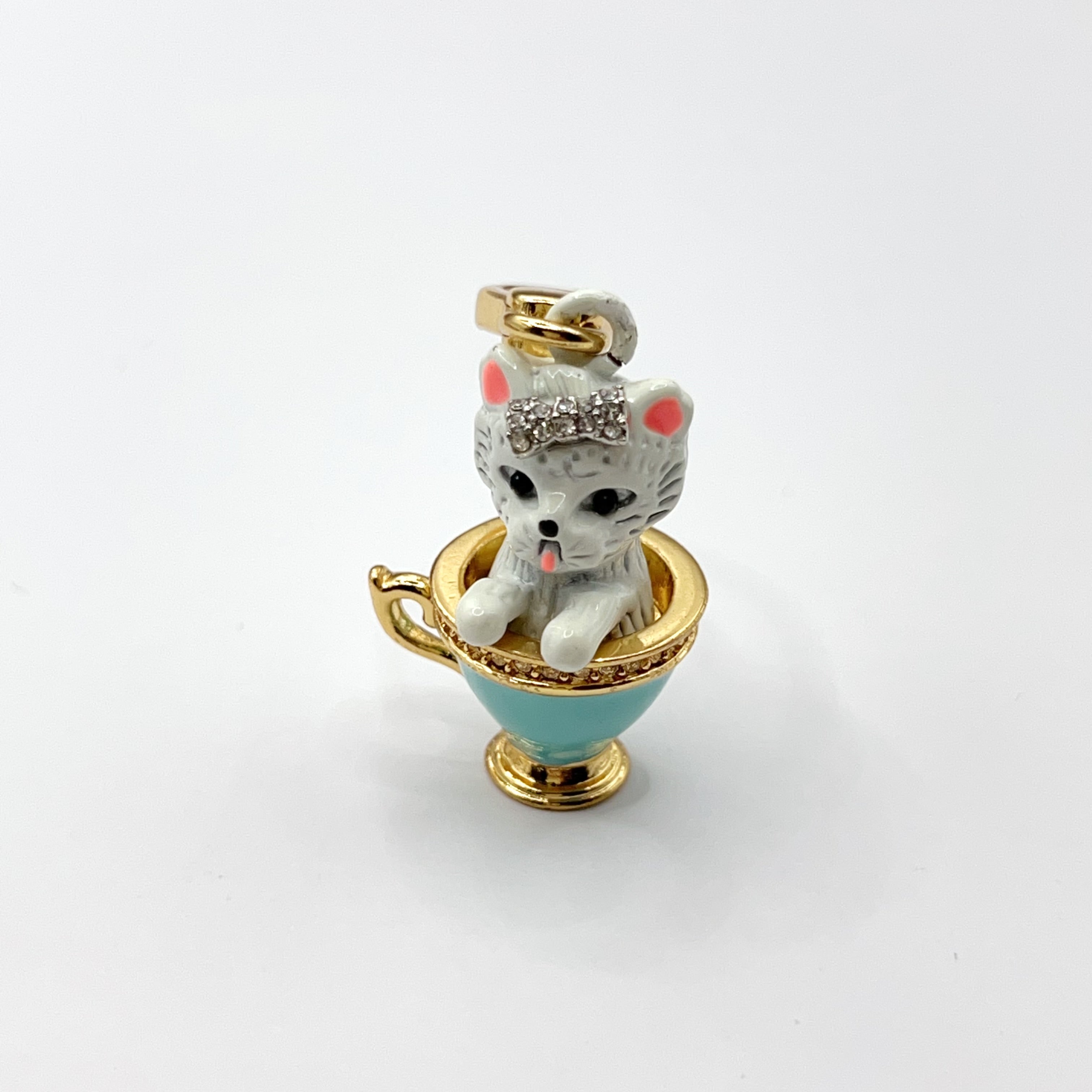 JC501-Juicy Couture dog in cup charm