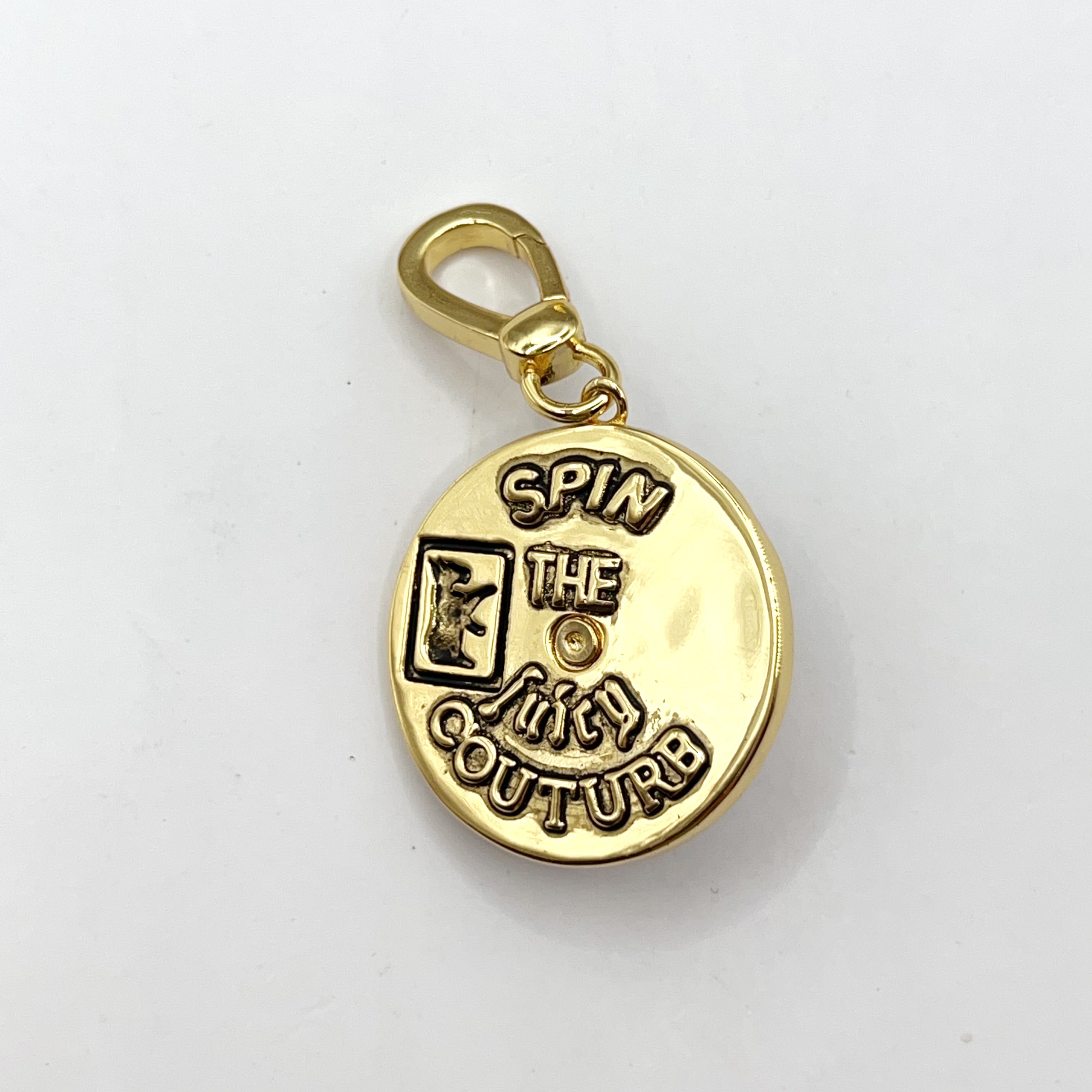 JC034-Juicy Couture bottle spinner charm