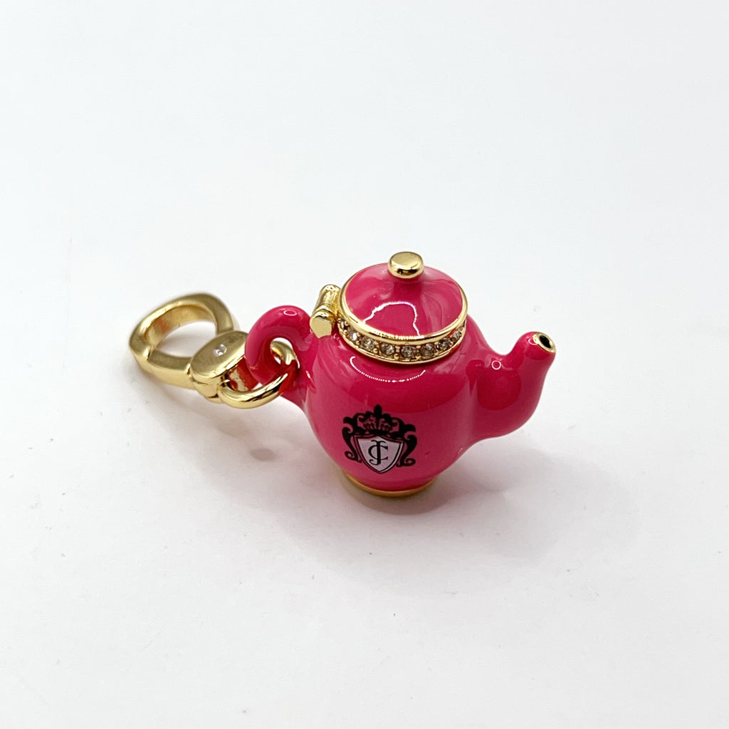 F04-Juicy Couture pink teapot charm