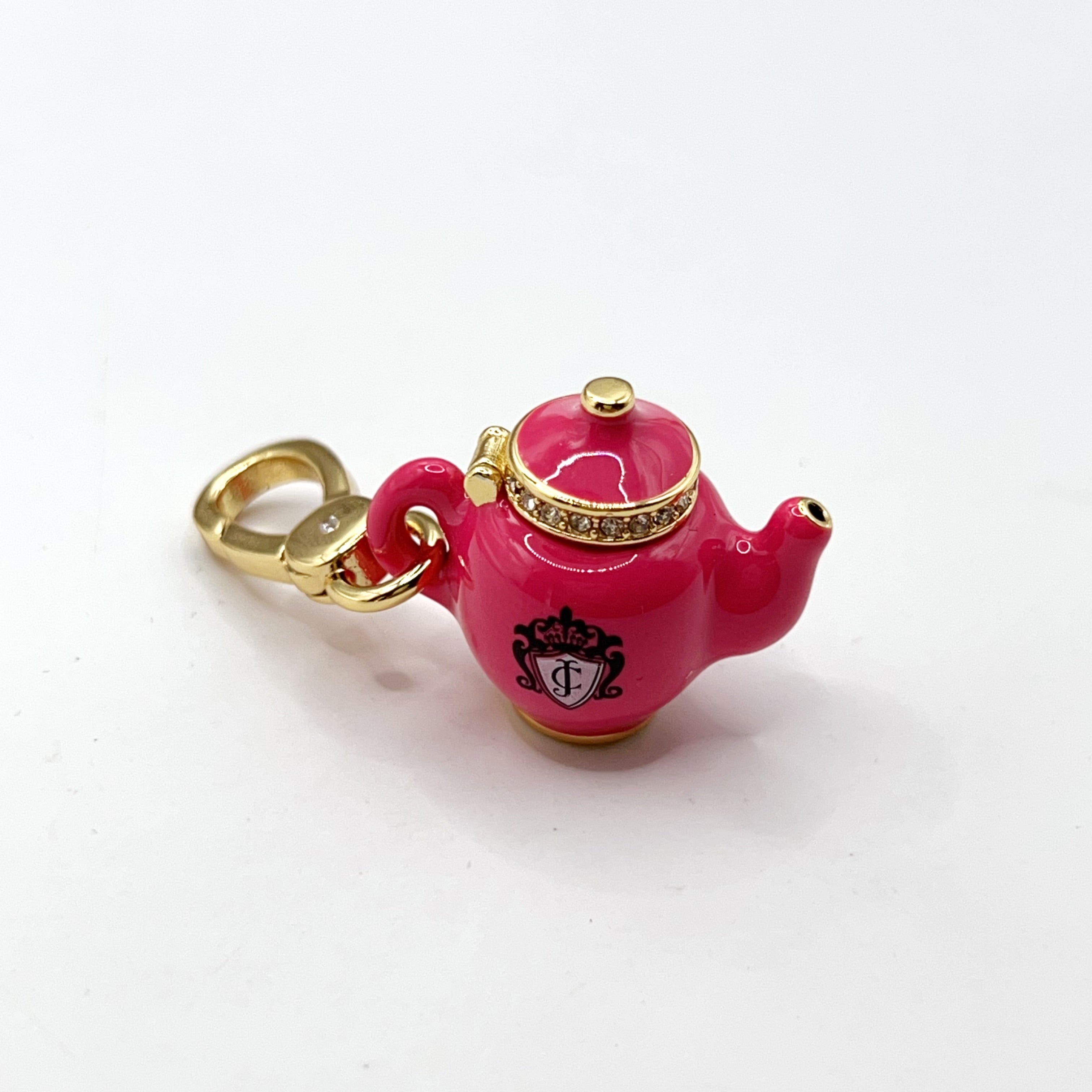 F04-Juicy Couture pink teapot charm