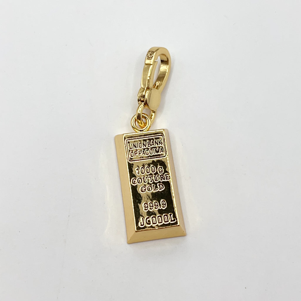 B07-Juicy Couture gold bar charm