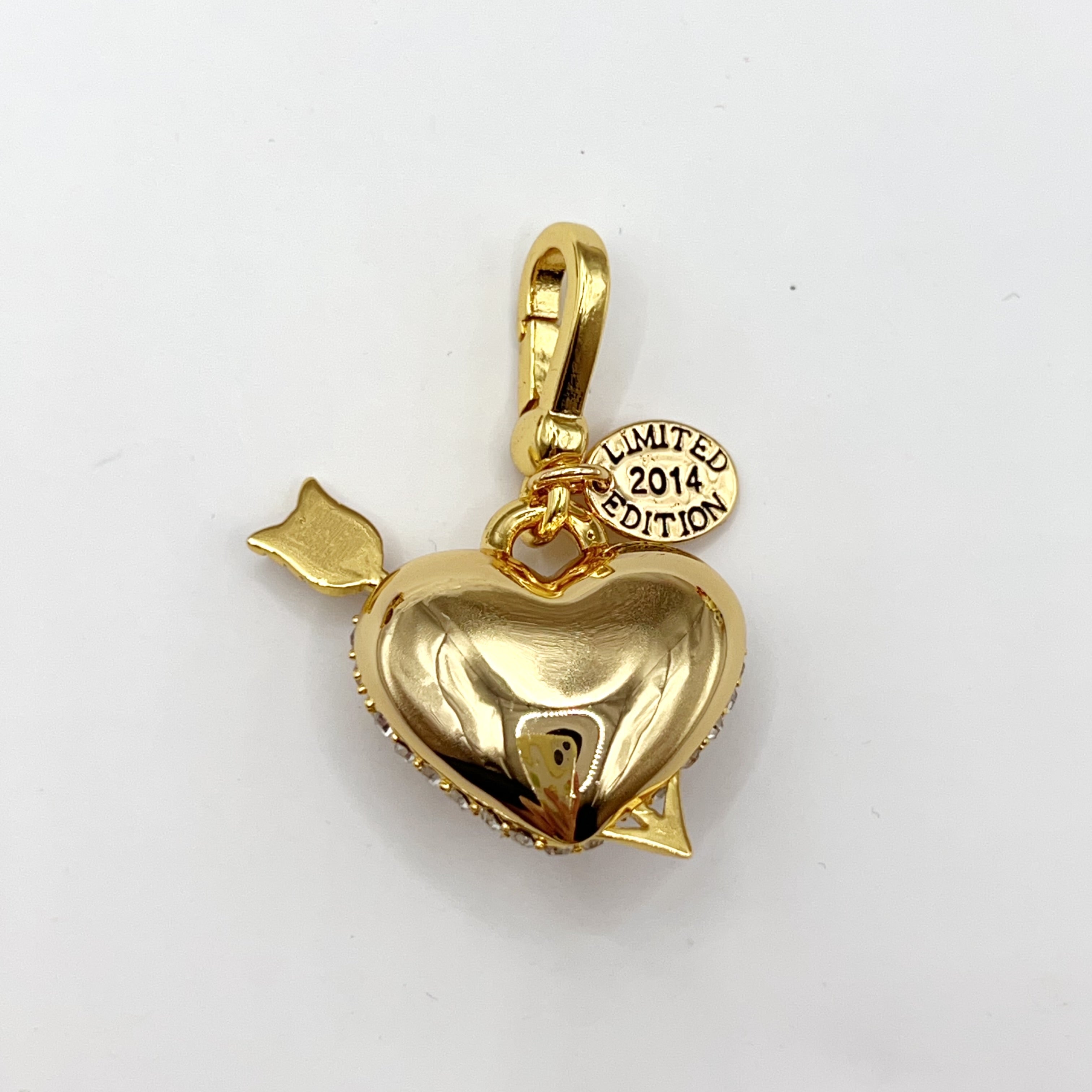 JC533-Juicy Couture gold heart locket charm