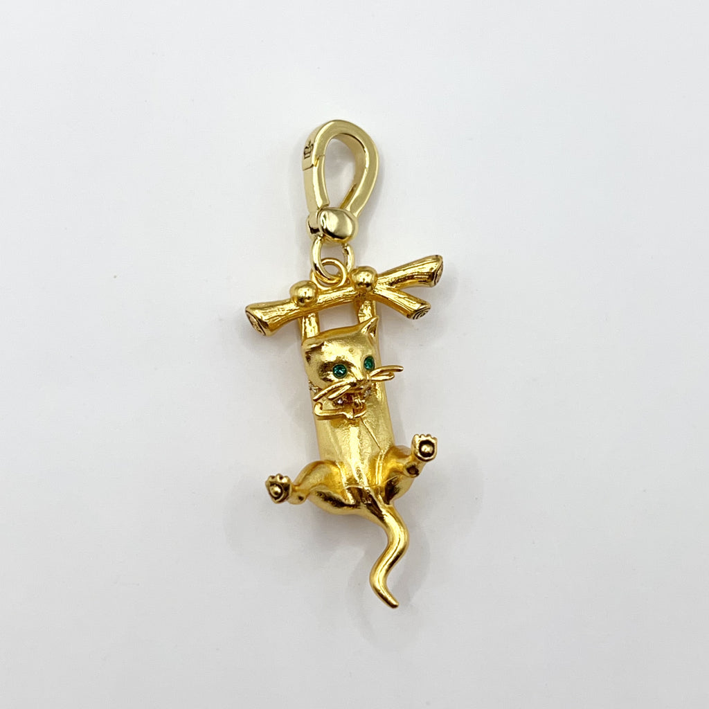 JC041-Juicy Couture climbing cat charm