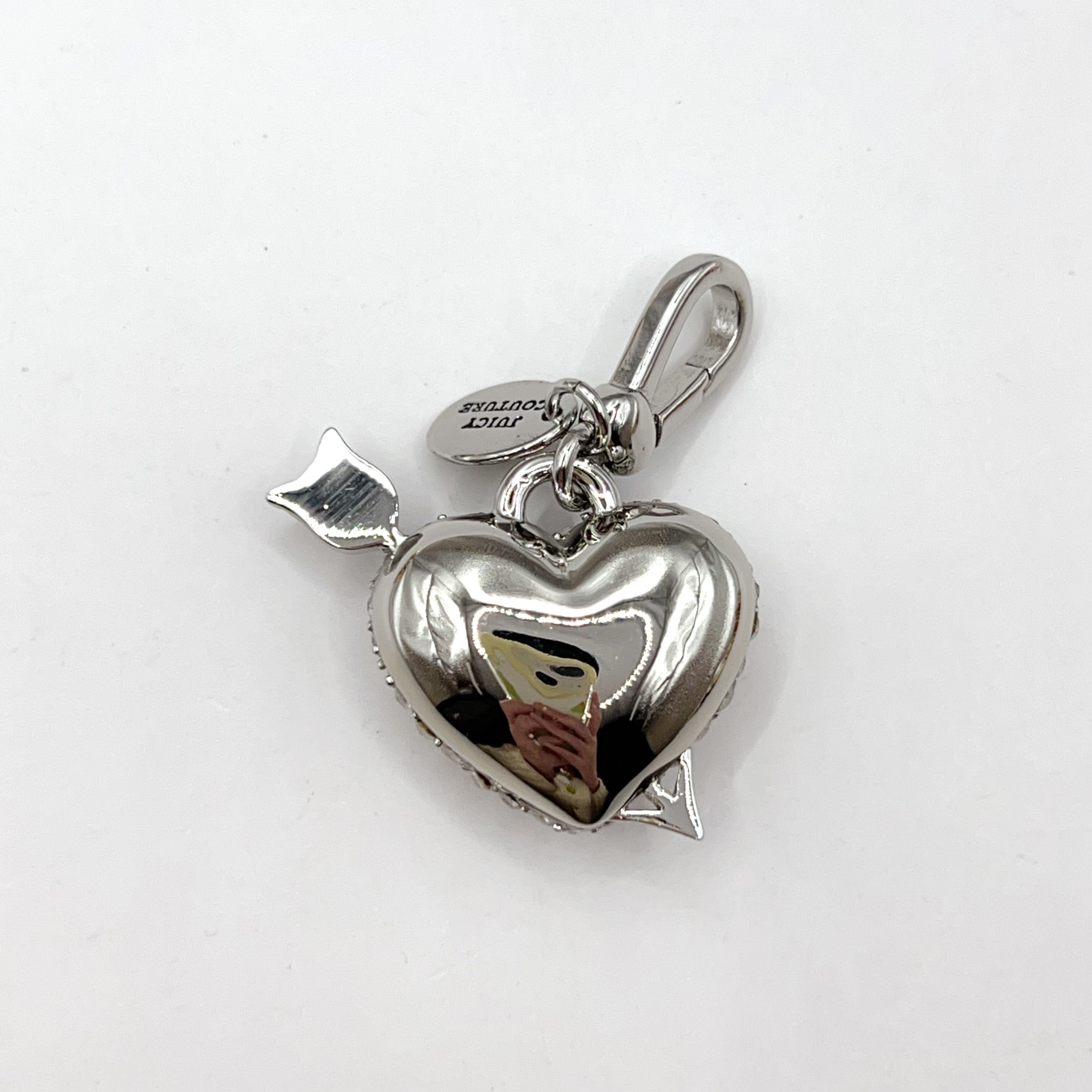 JC535-Juicy Couture silver heart locket charm