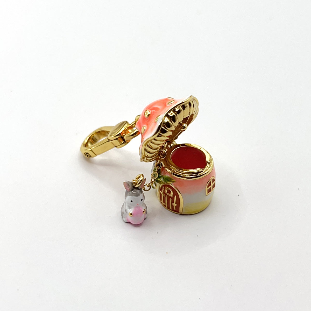 ARI031-ARI Dreams bunny in mushroom house charm