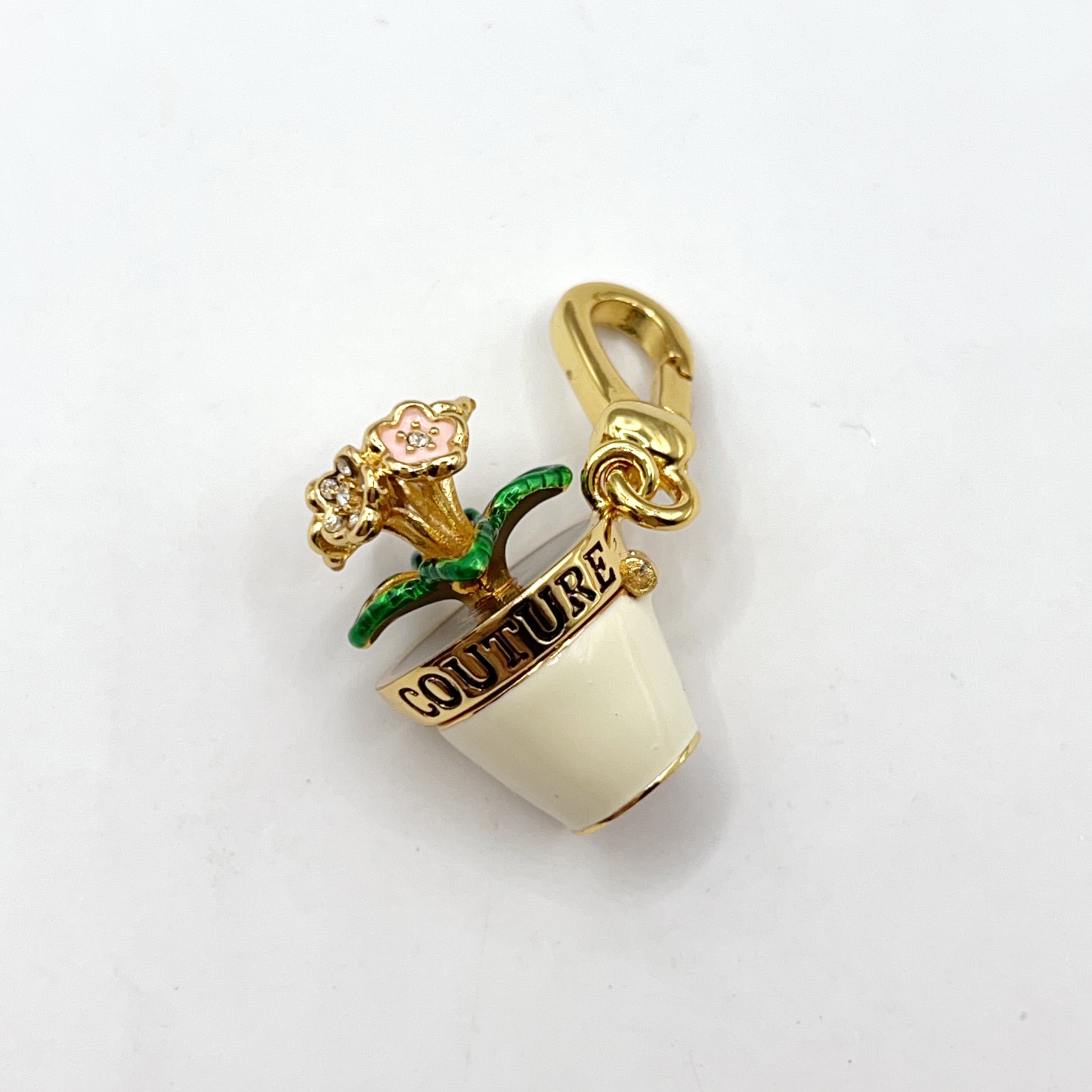 A07-Juicy Couture flower pot charm
