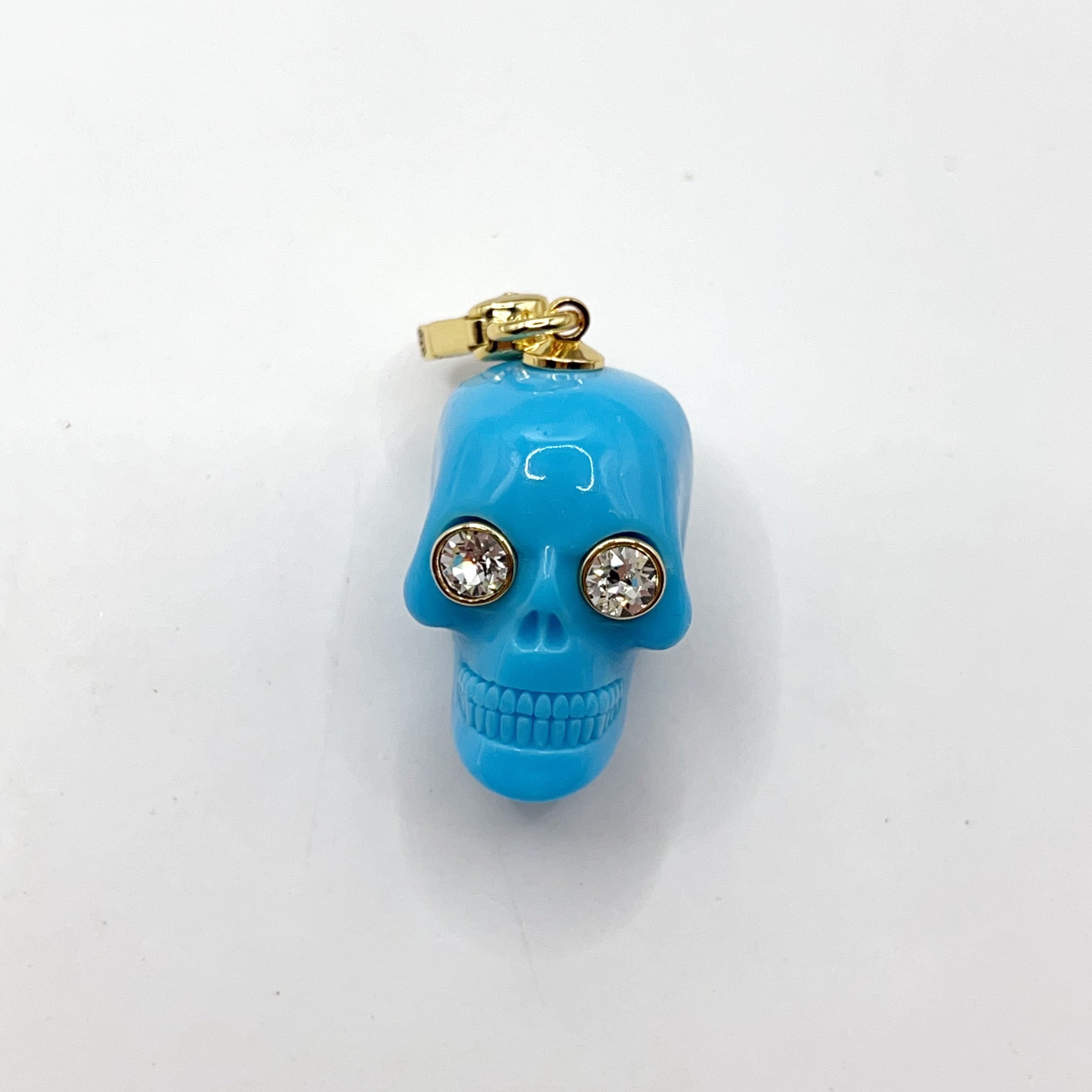 N01-Juicy Couture blue skull charm