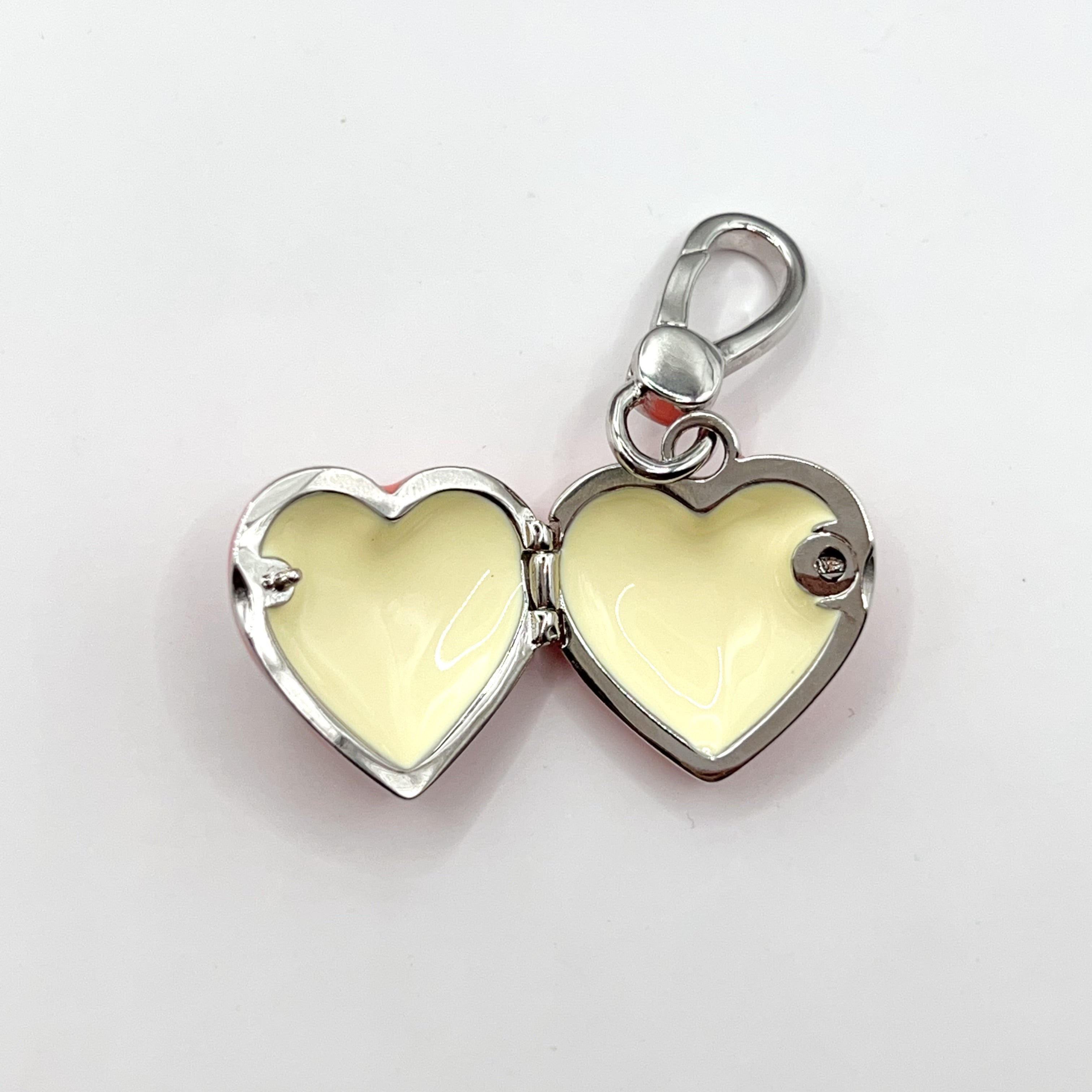 JC620-Juicy Couture pink heart locket charm