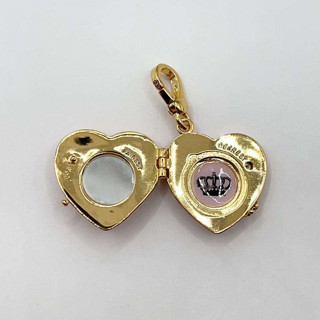 JC055-Juicy Couture pink heart locket charm