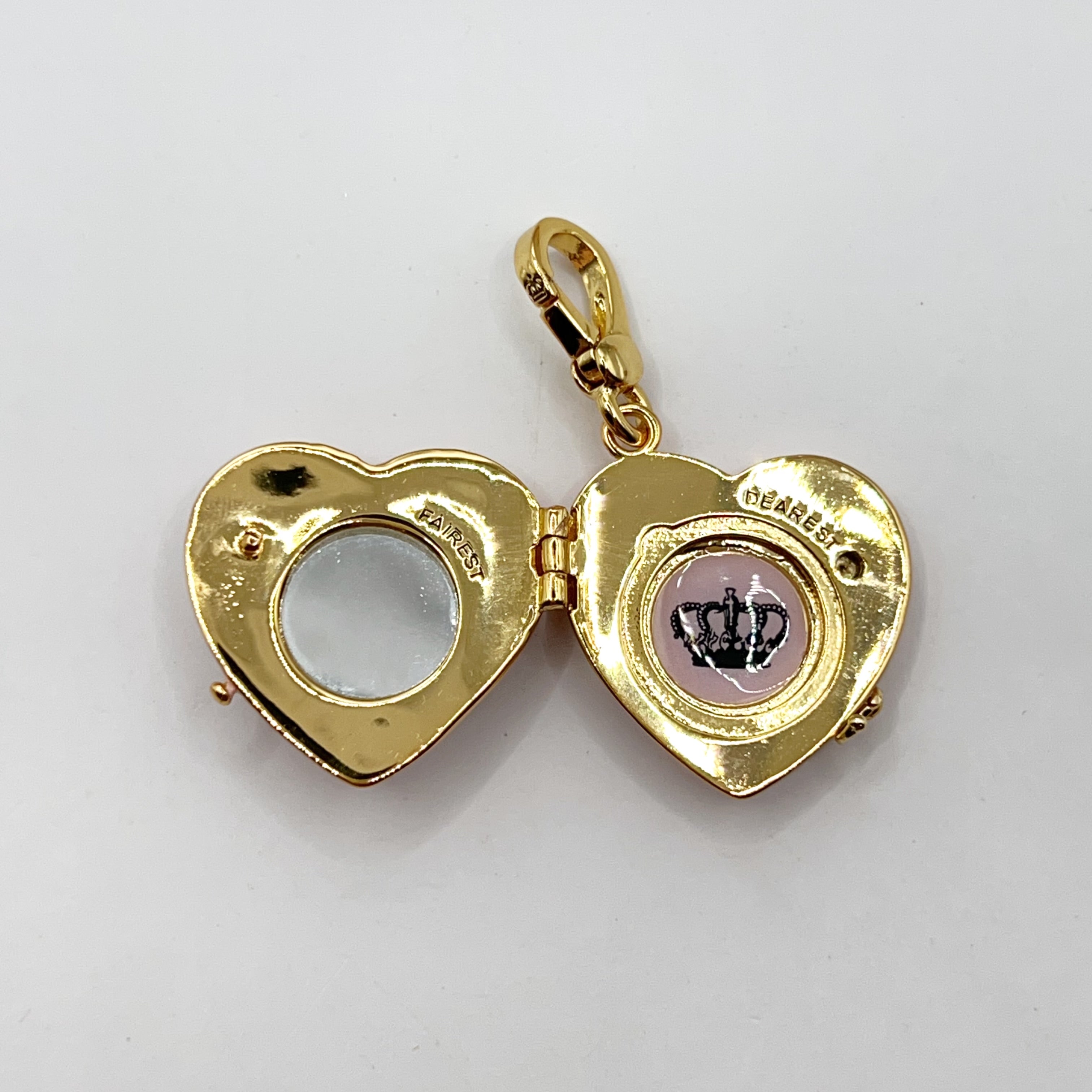JC055-Juicy Couture pink heart locket charm