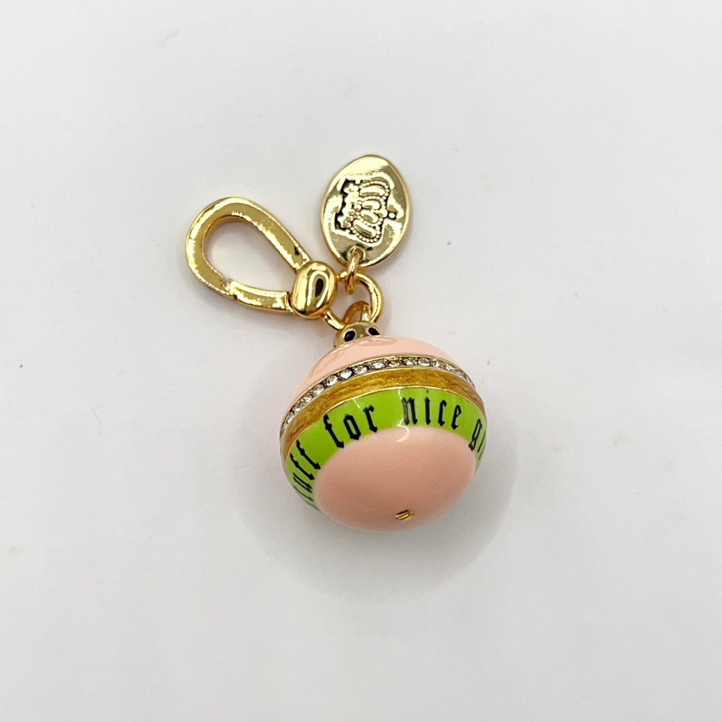 JC068-Juicy Couture pink and green ball charm