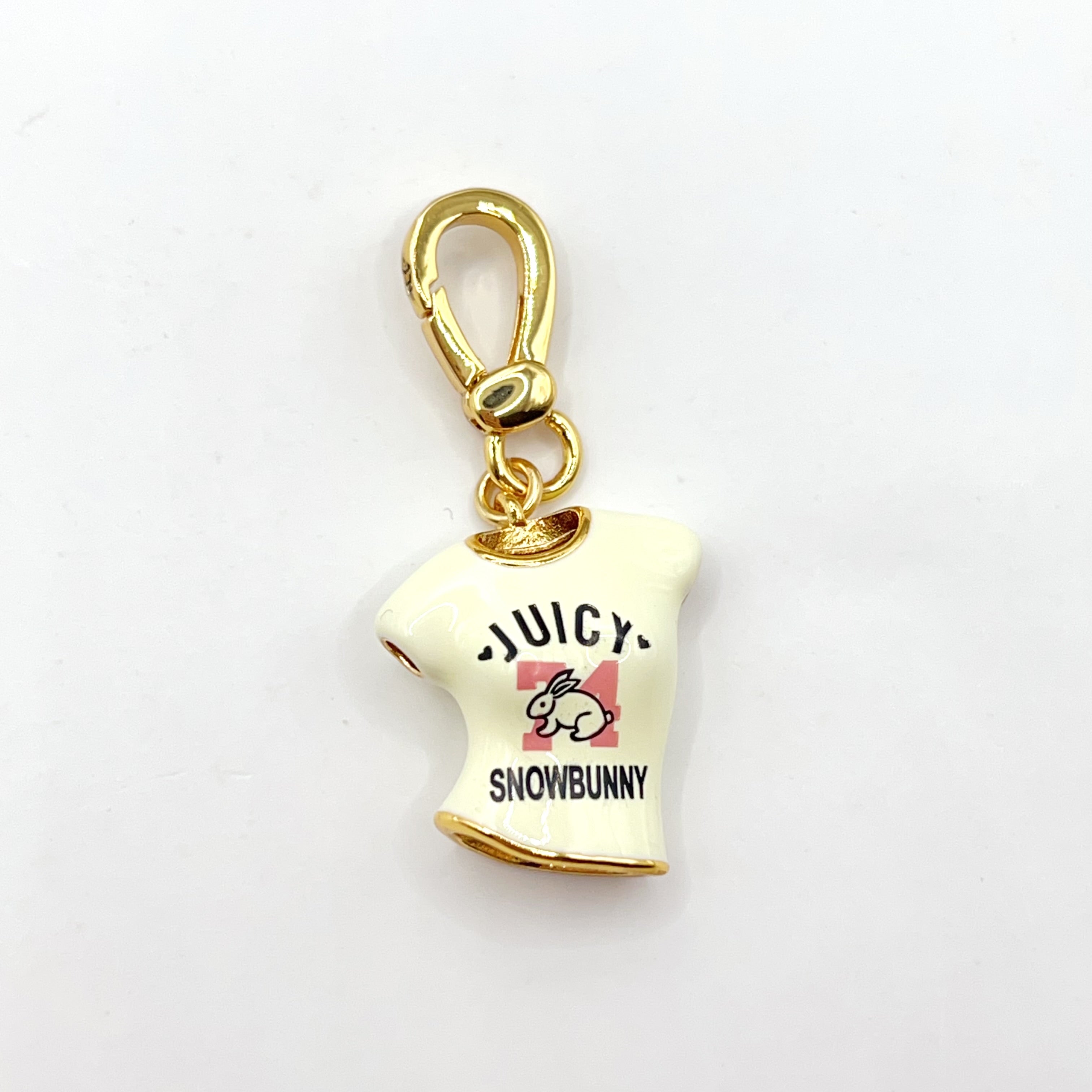 JC059-Juicy Couture white t-shirt charm