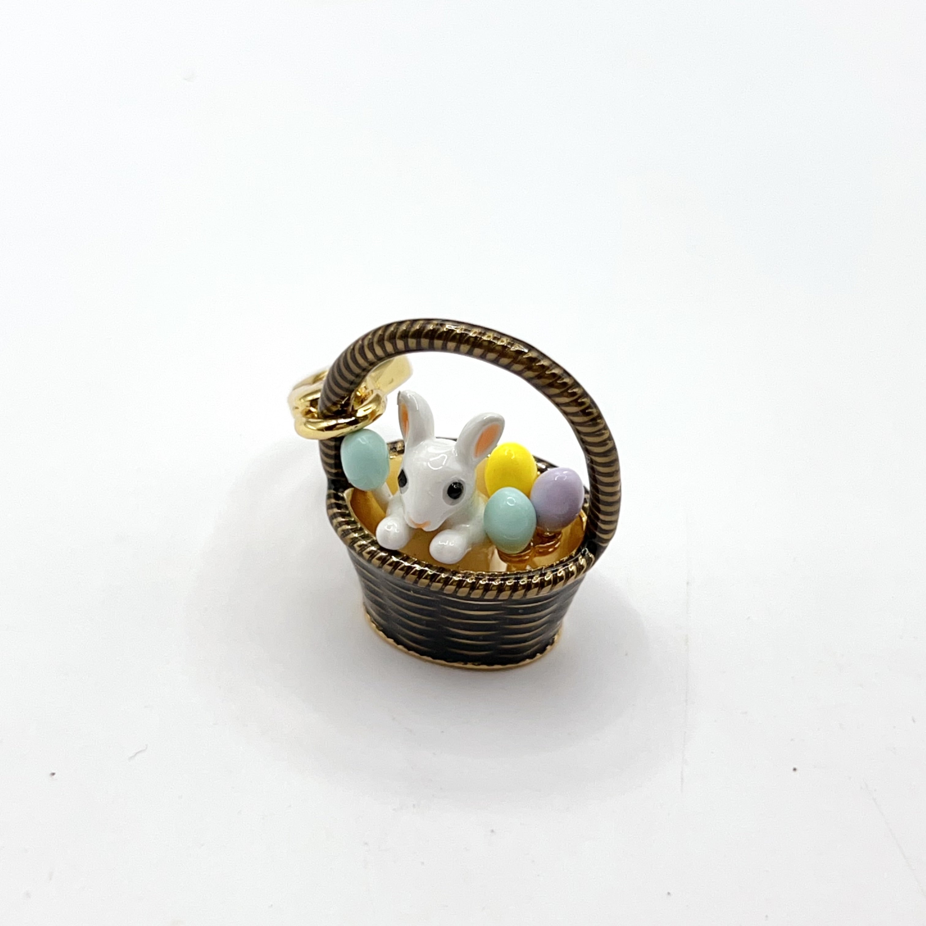 N06-Juicy Couture bunny in basket charm
