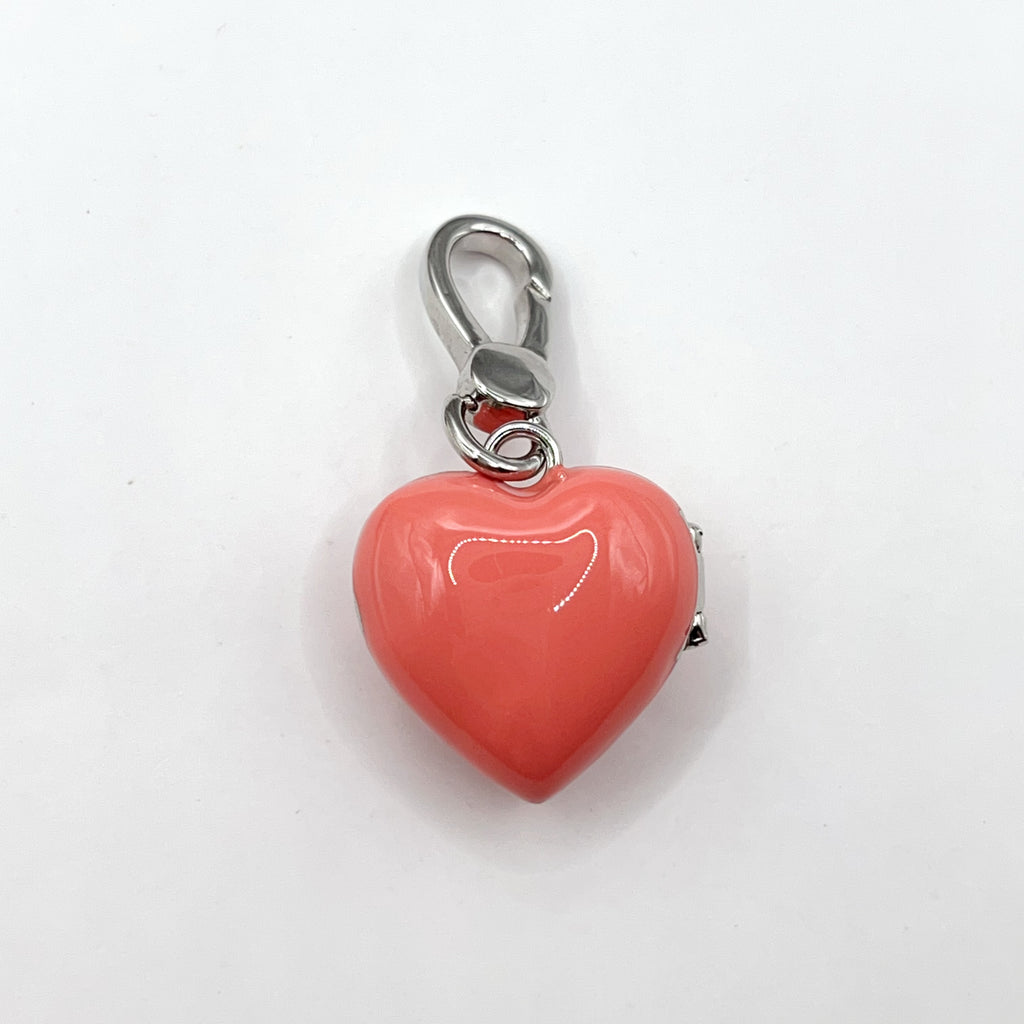 JC620-Juicy Couture pink heart locket charm