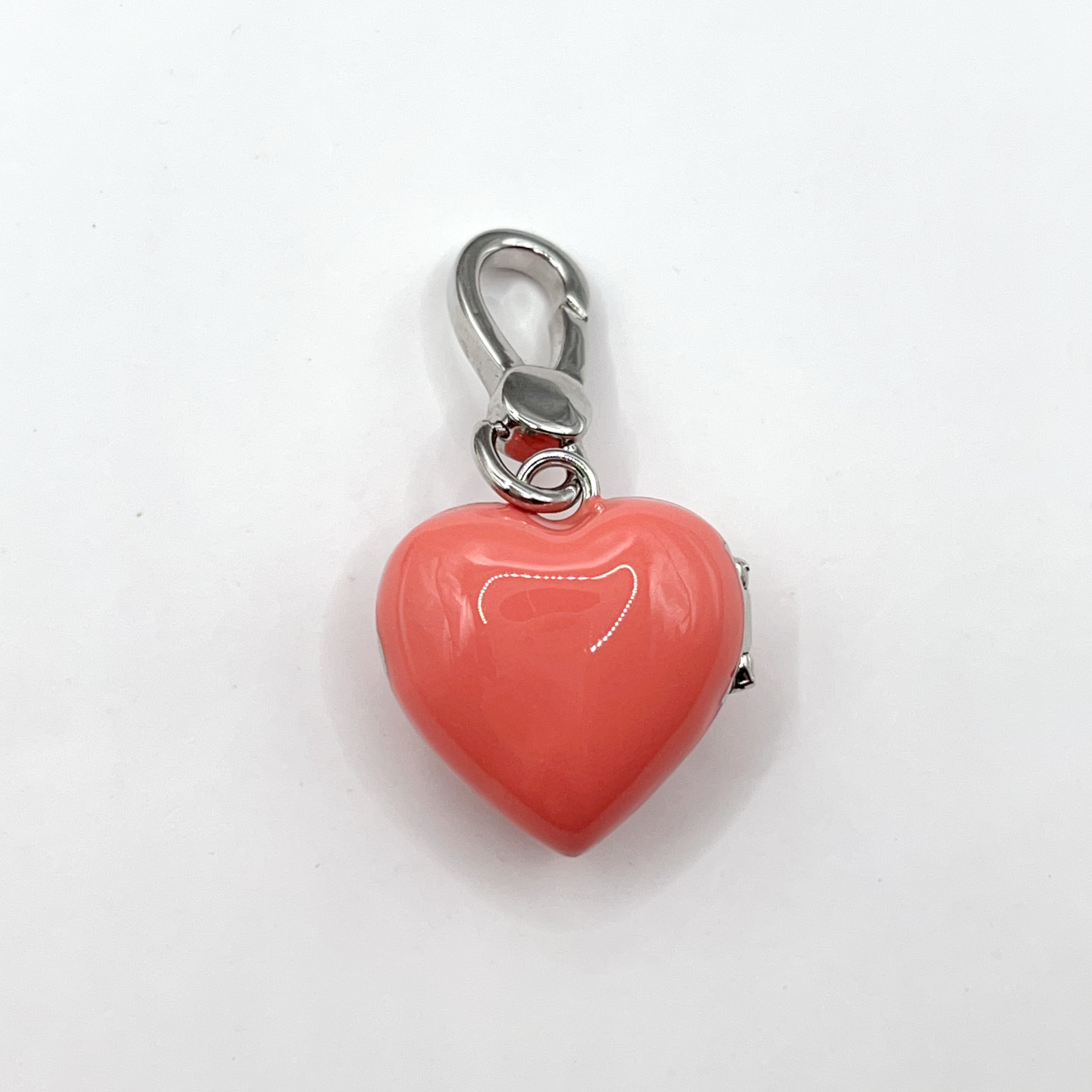 JC620-Juicy Couture pink heart locket charm