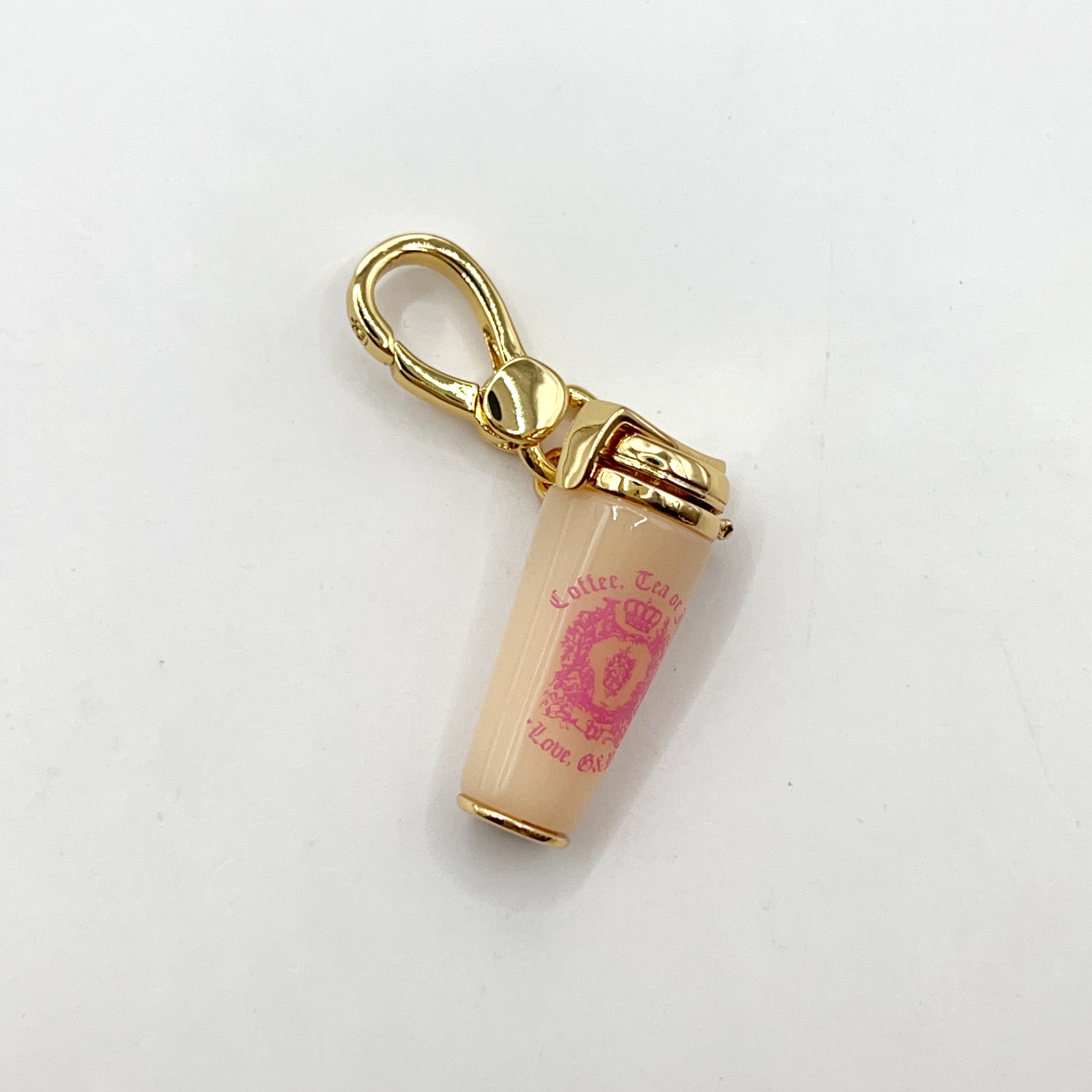 P03-Juicy Couture pink water bottle charm
