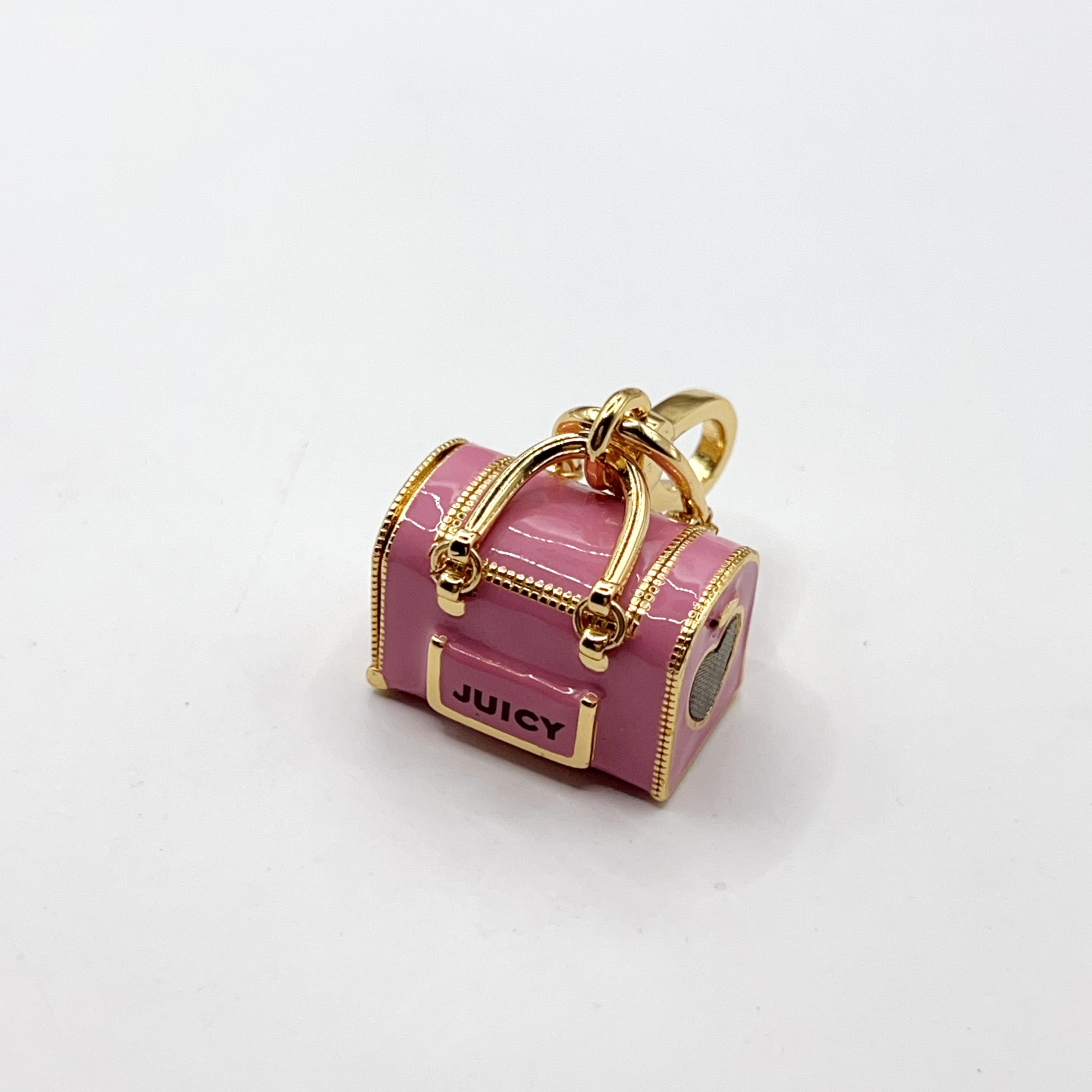 W05-Juicy Couture pink handbag with Yorkie charm