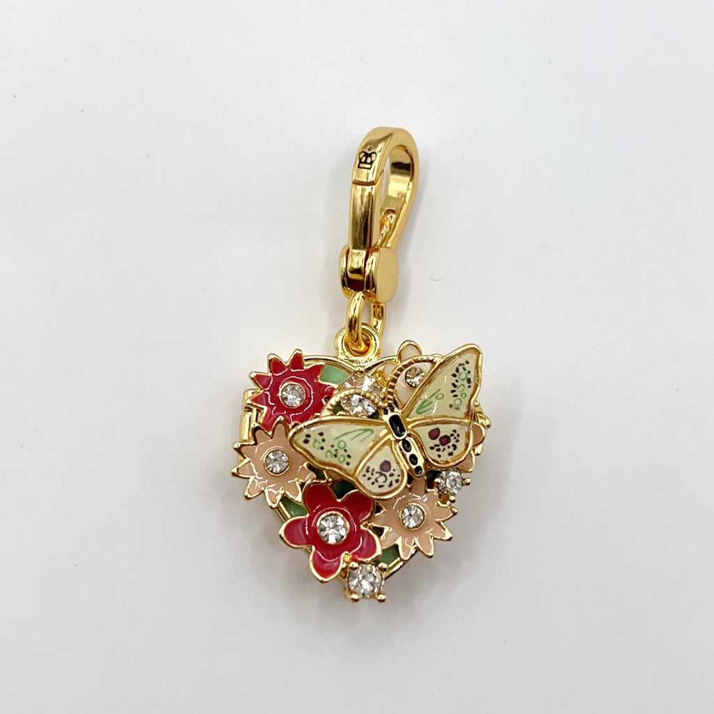 JC617-Juicy Couture butterfly heart locket charm
