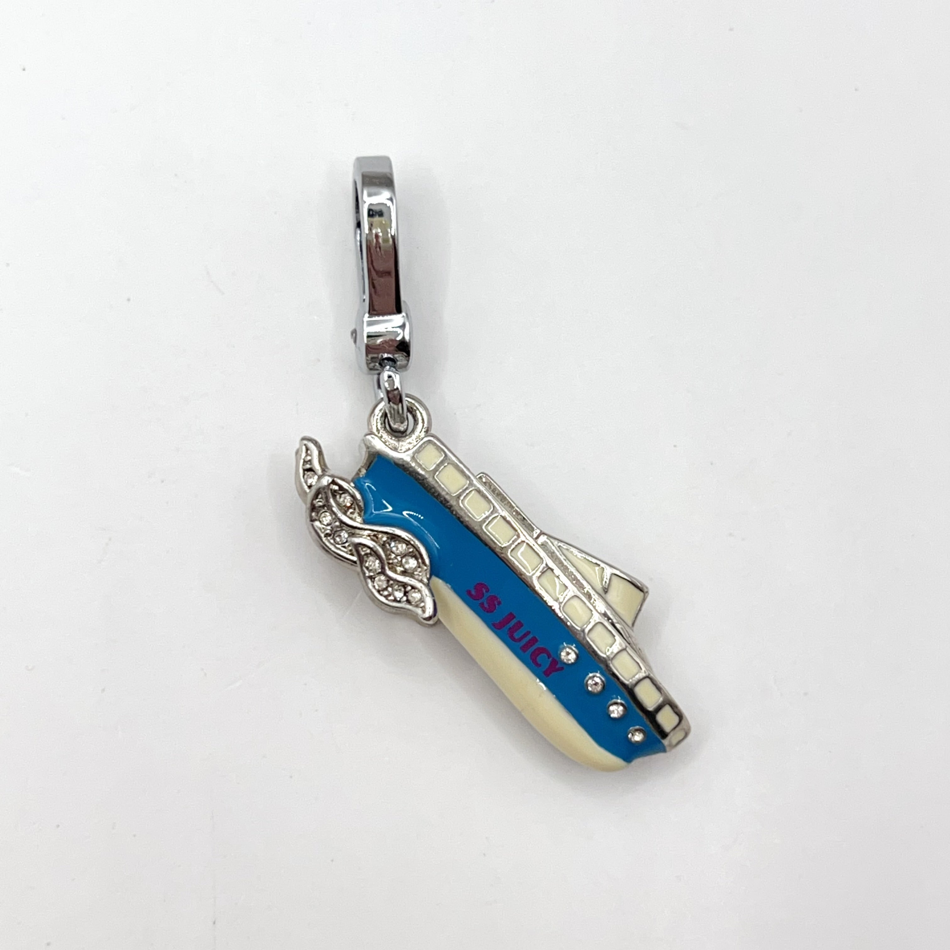 JC536-Juicy Couture blue ship charm (vintage)