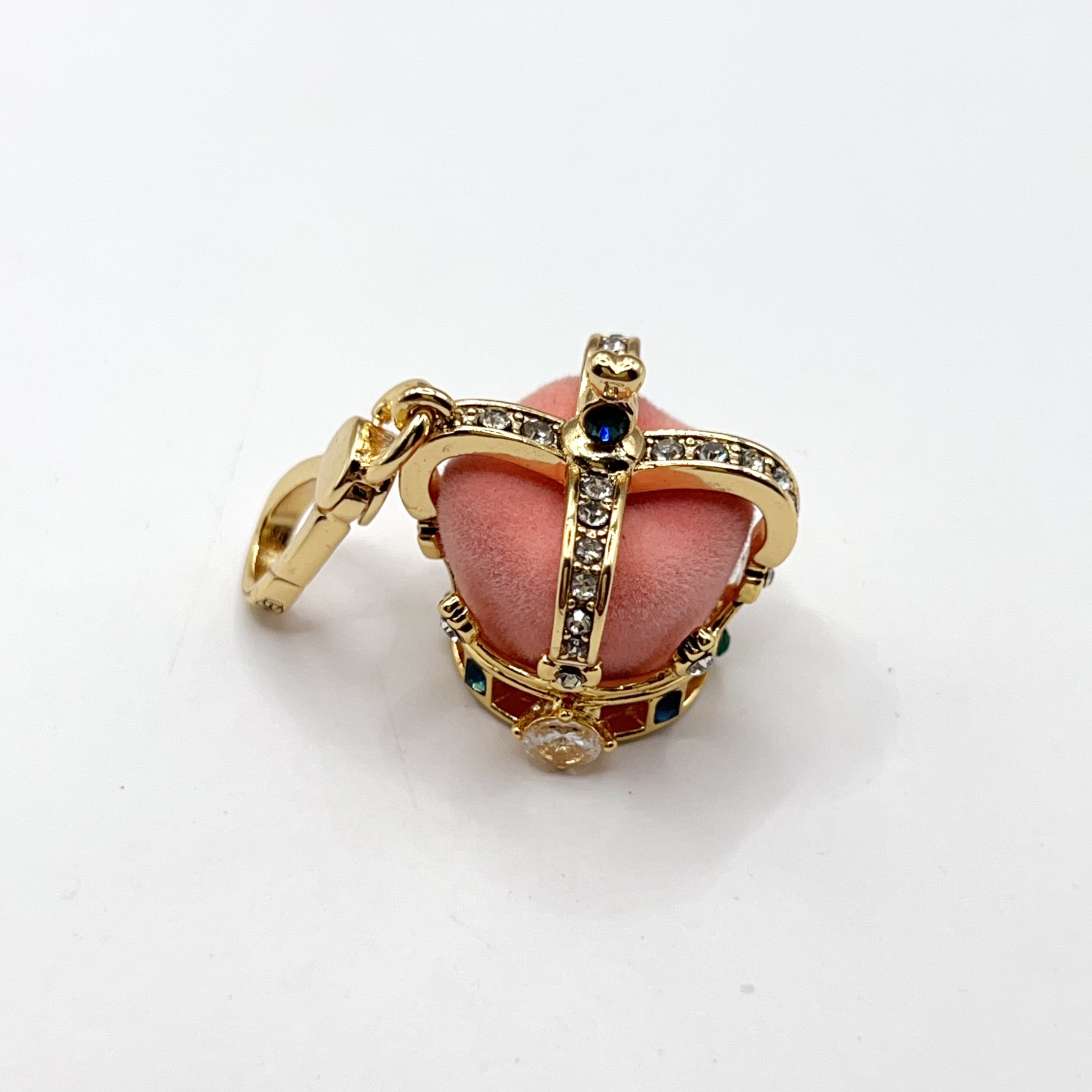 W01-Juicy Couture pink crown charm
