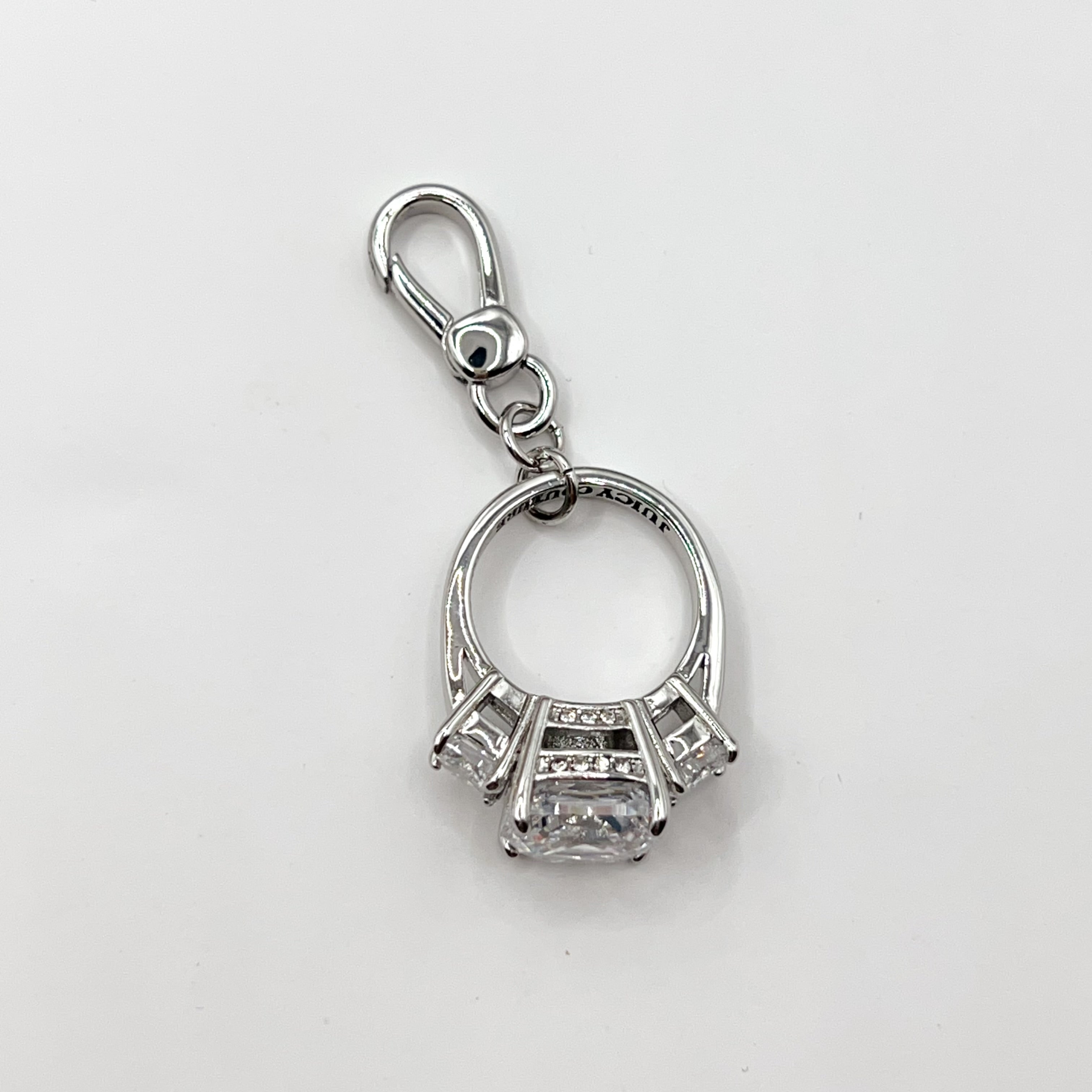 JC566-Juicy Couture silver engage ring charm