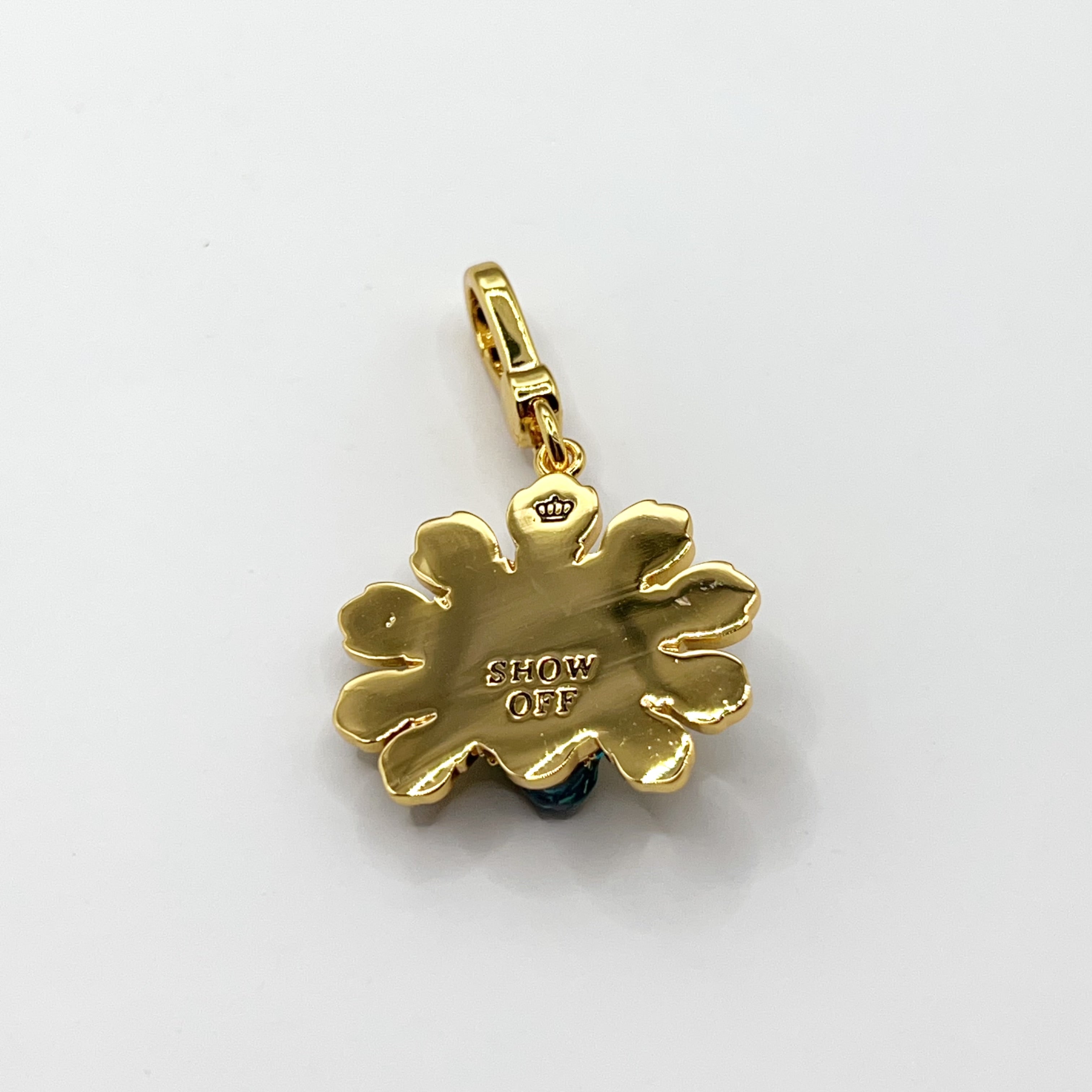 JC646-Juicy Couture gold peacock charm