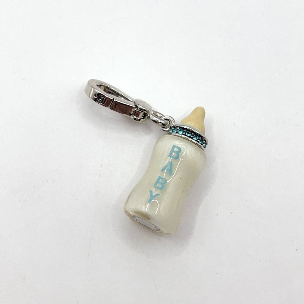 A02-Juicy Couture blue baby bottle charm