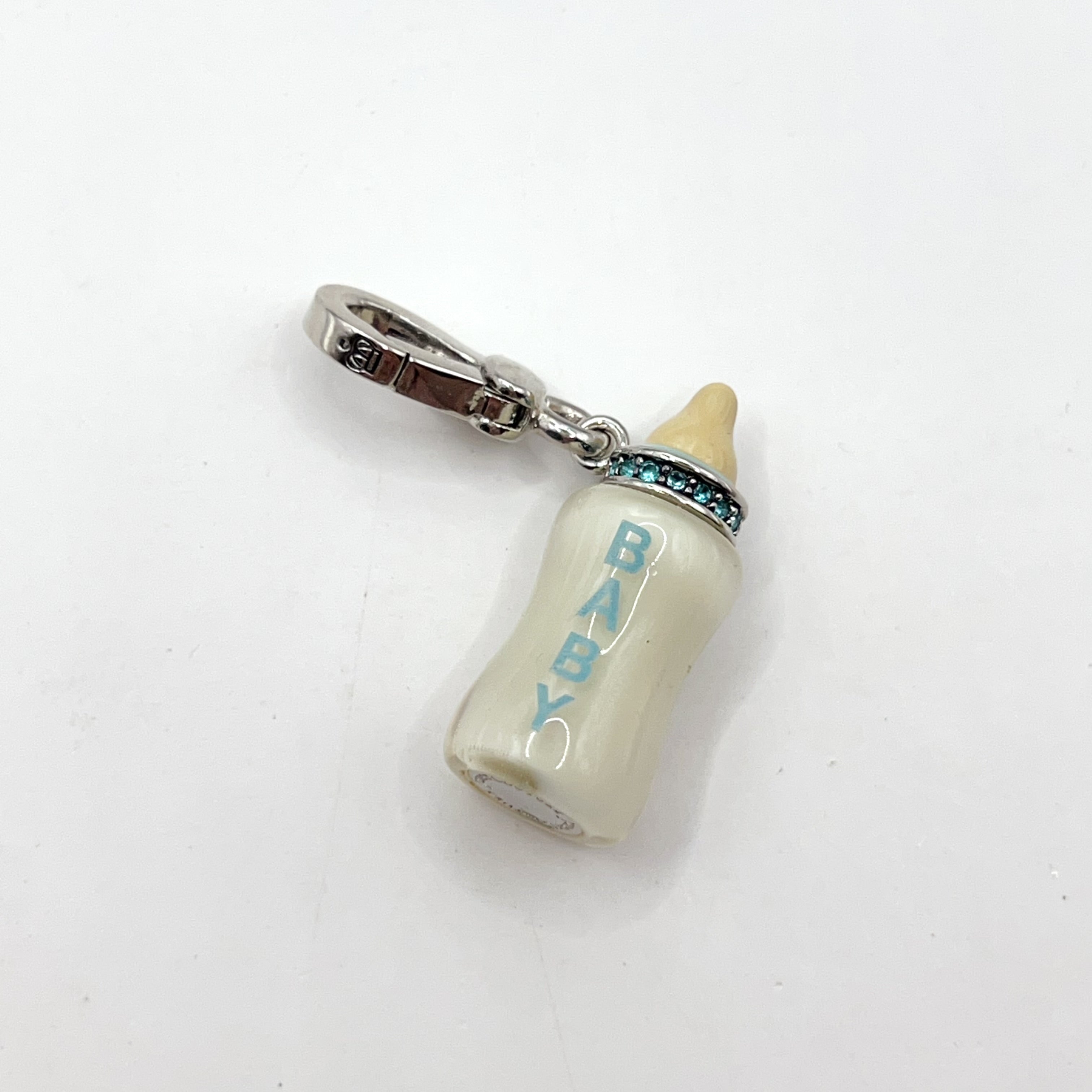 A02-Juicy Couture blue baby bottle charm