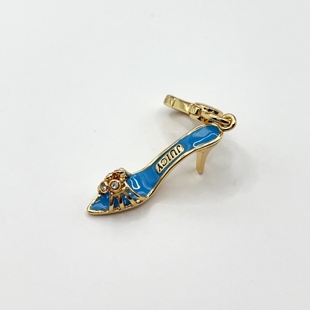 JC623-Juicy Couture blue high heels charm