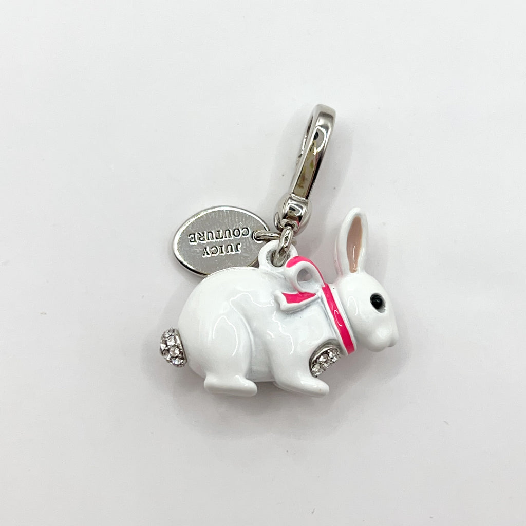 JC611-Juicy Couture white bunny charm