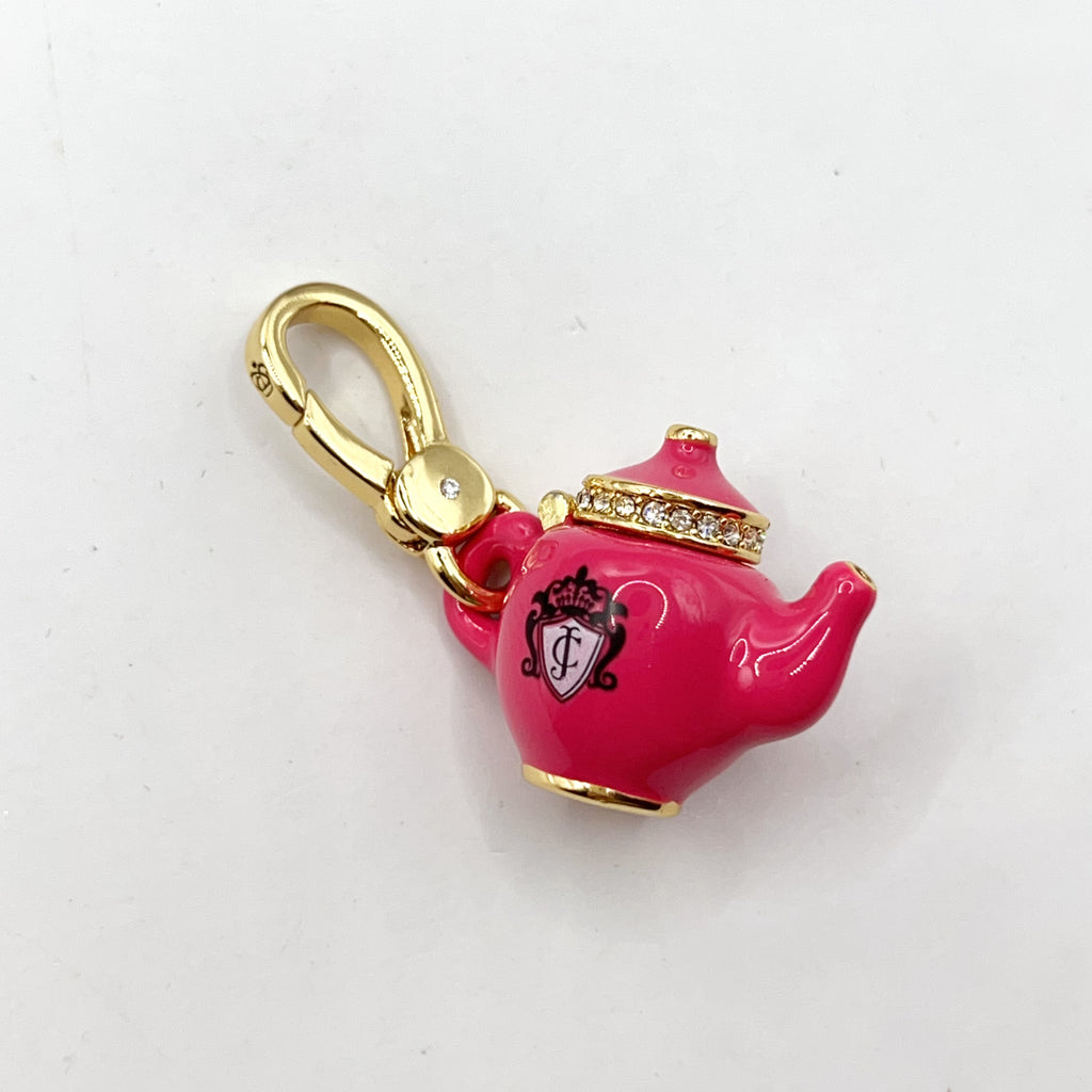 F04-Juicy Couture pink teapot charm