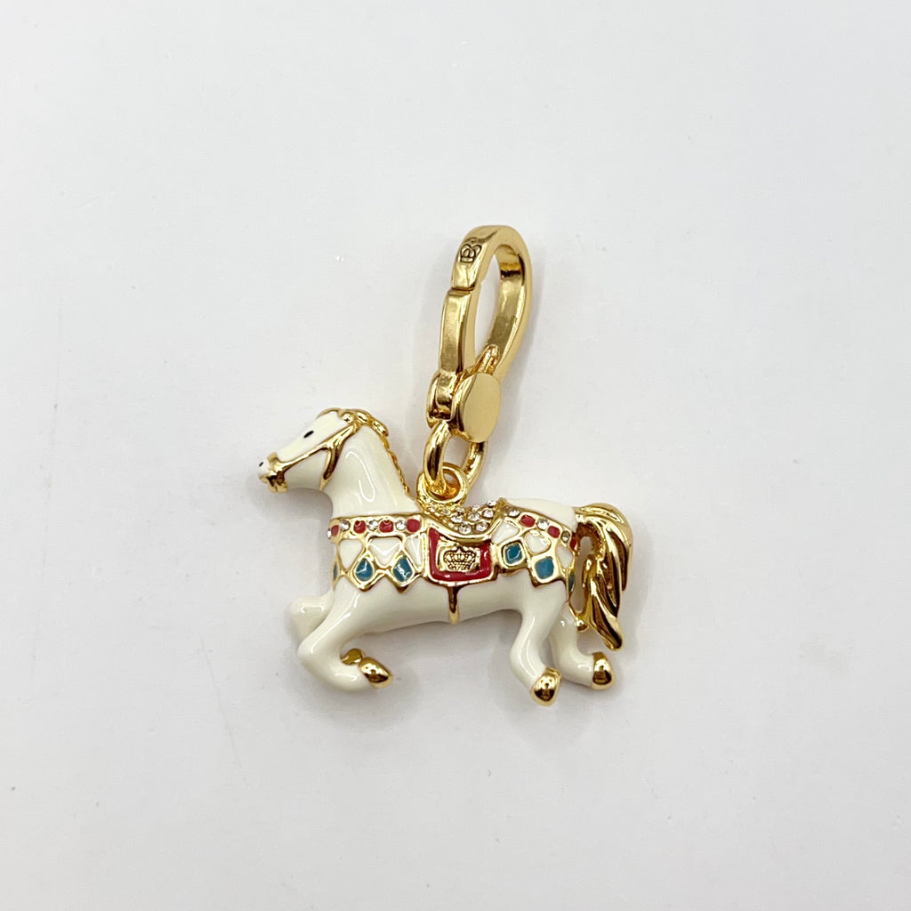 I12-Juicy Couture white horse charm