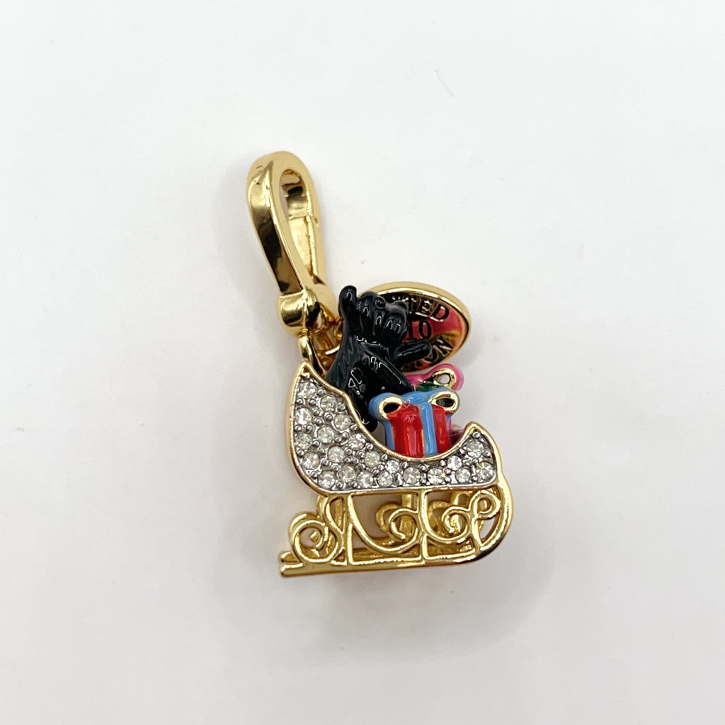 JC589-Juicy Couture Yorkie sleigh charm