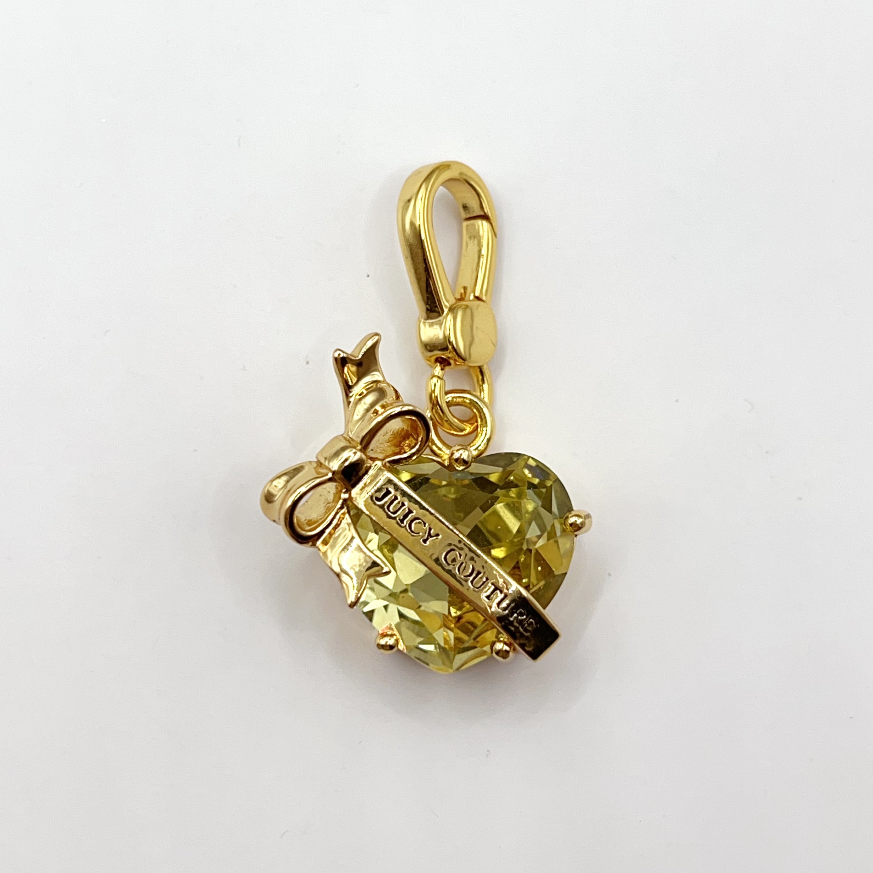 JC541-Juicy Couture yellow heart locket charm