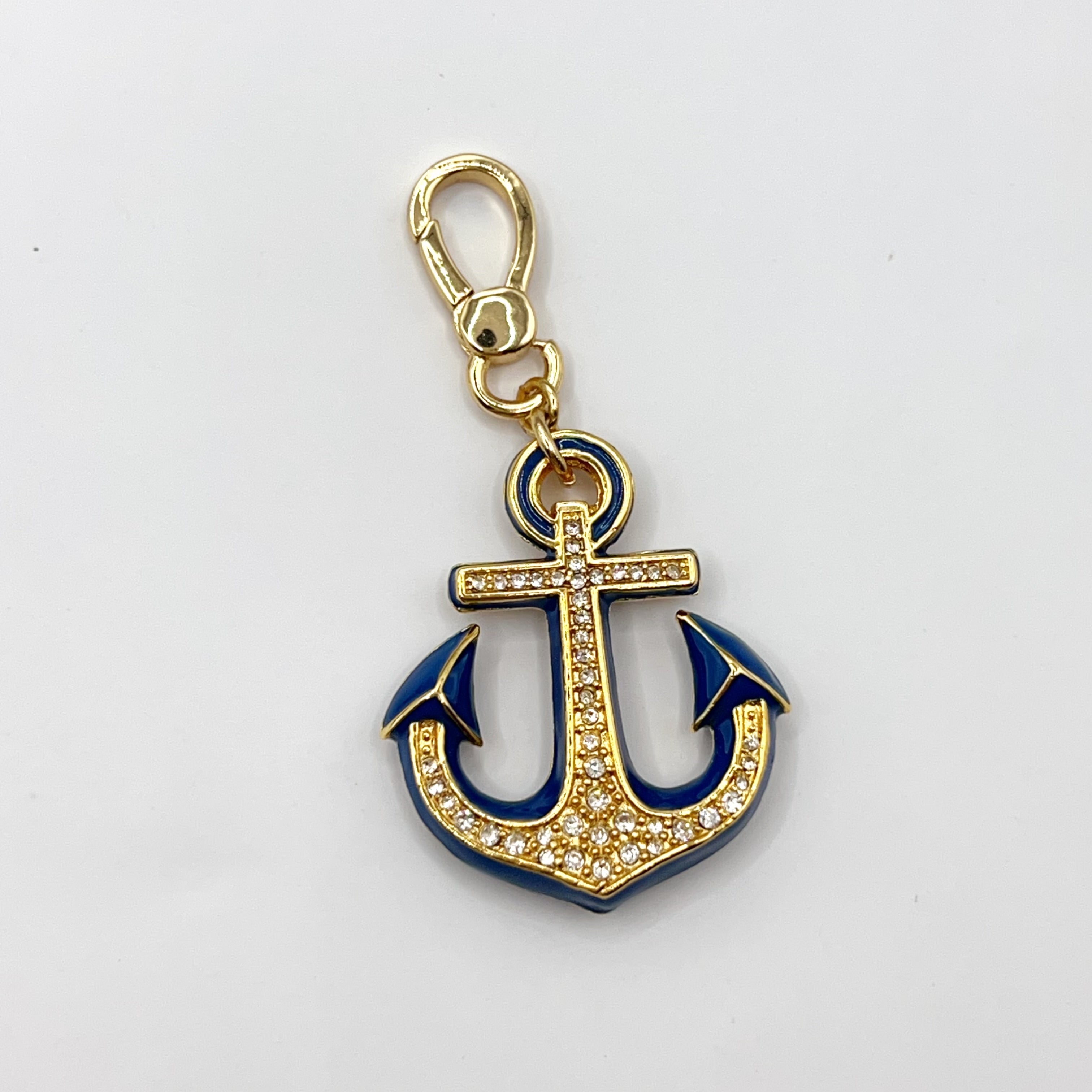 JC587-Juicy Couture navy blue anchor charm