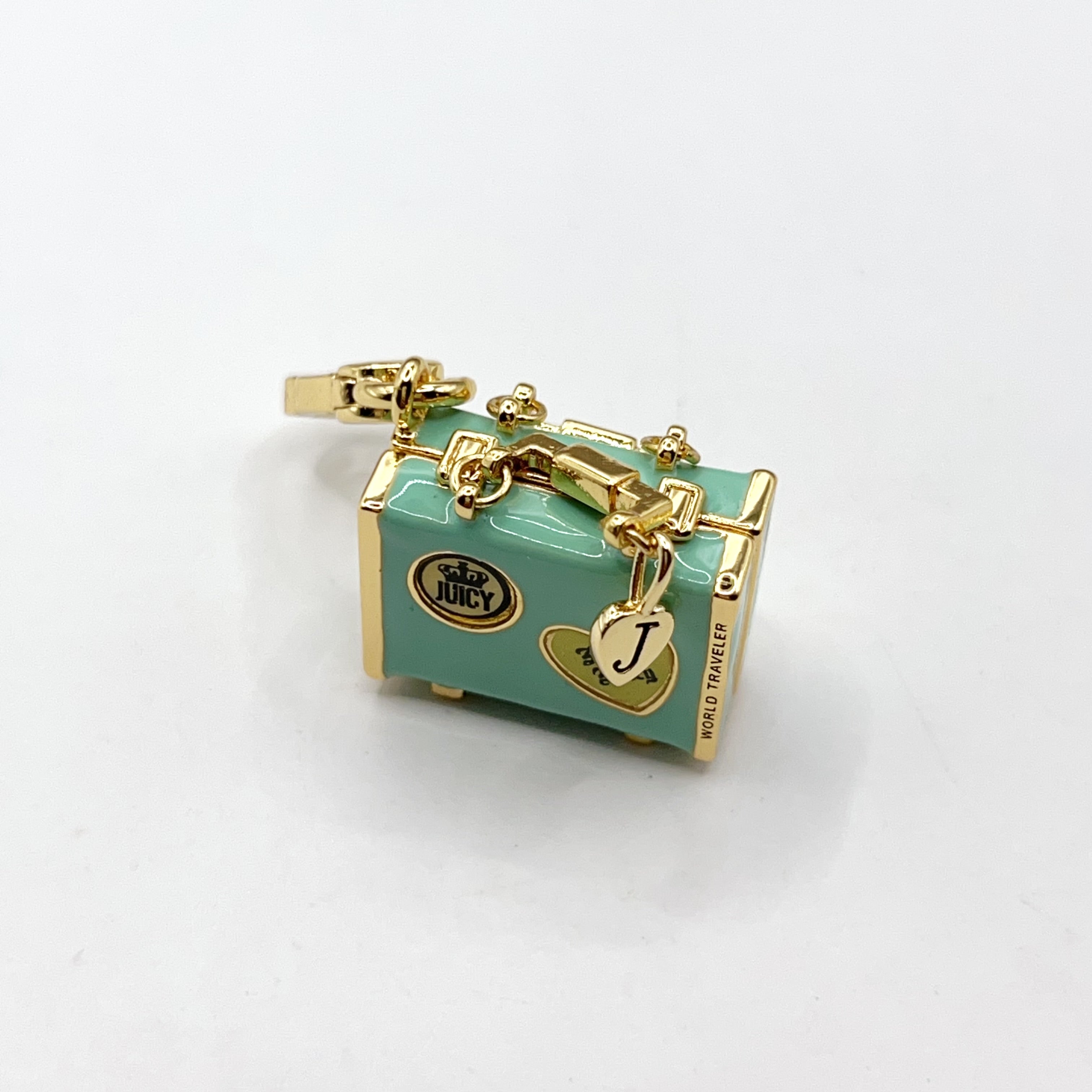 Q12-Juicy Couture blue suitcase charm