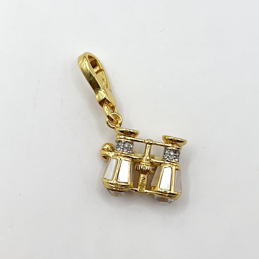 A08-Juicy Couture white binoculars charm