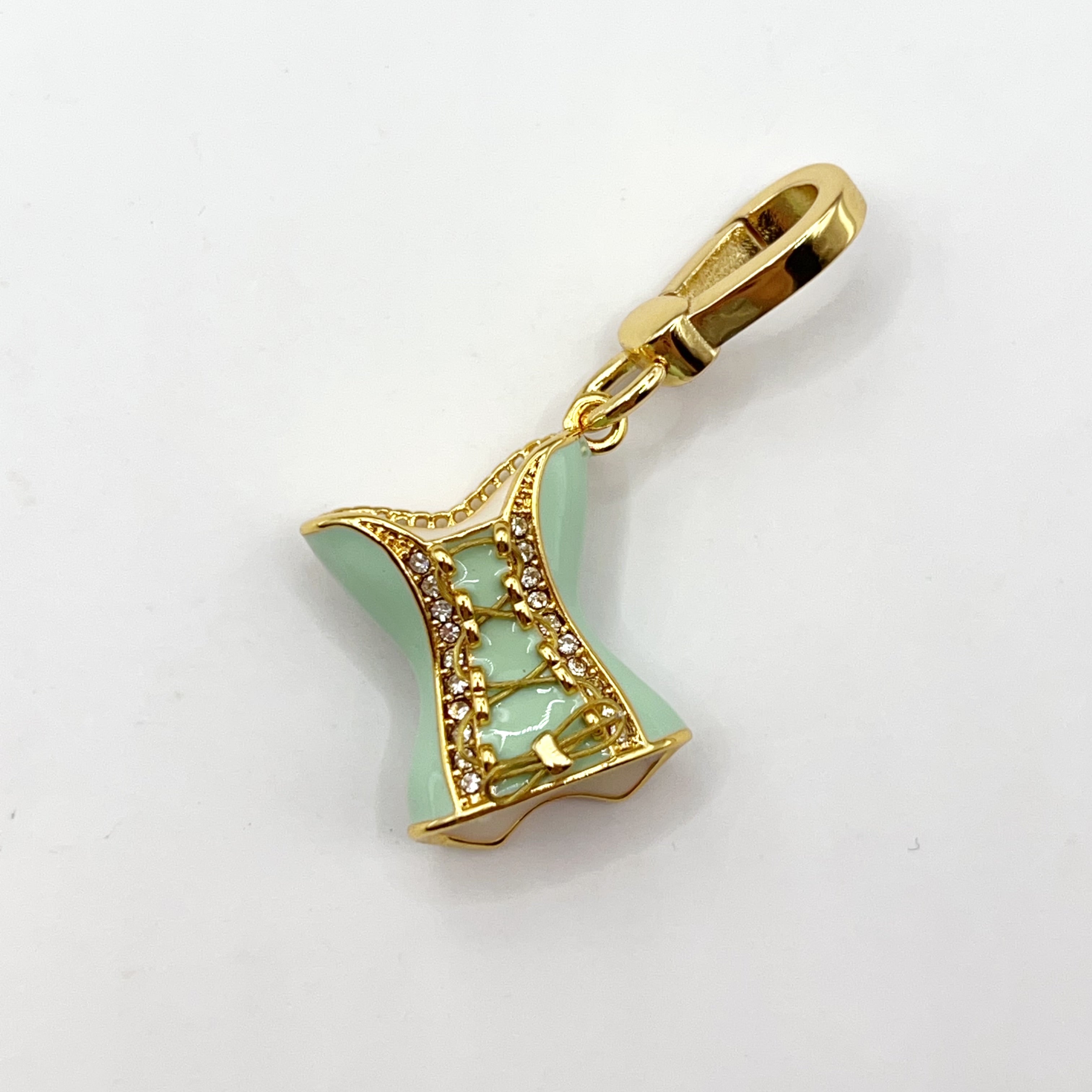 JC061-Juicy Couture green shirt charm