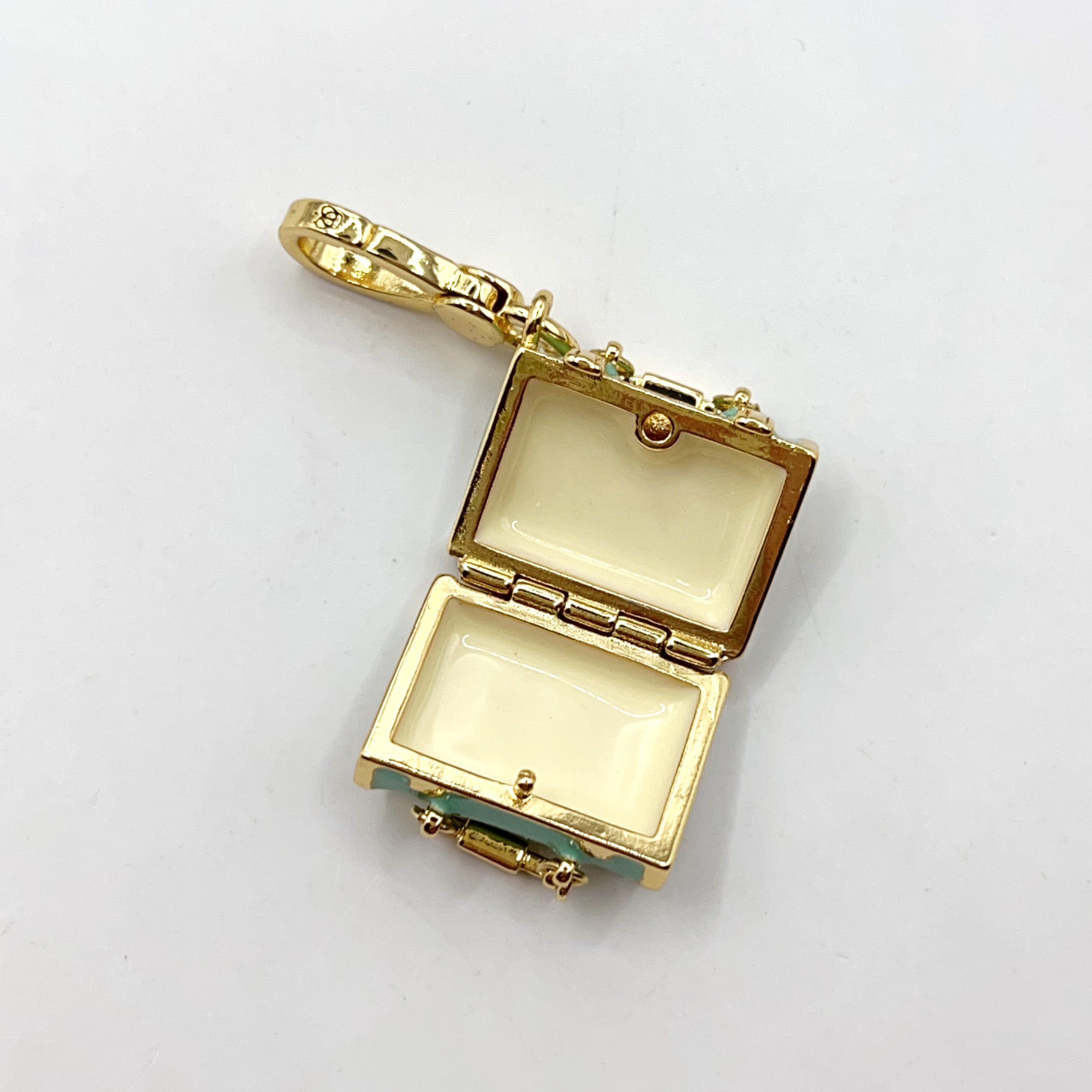 Q12-Juicy Couture blue suitcase charm