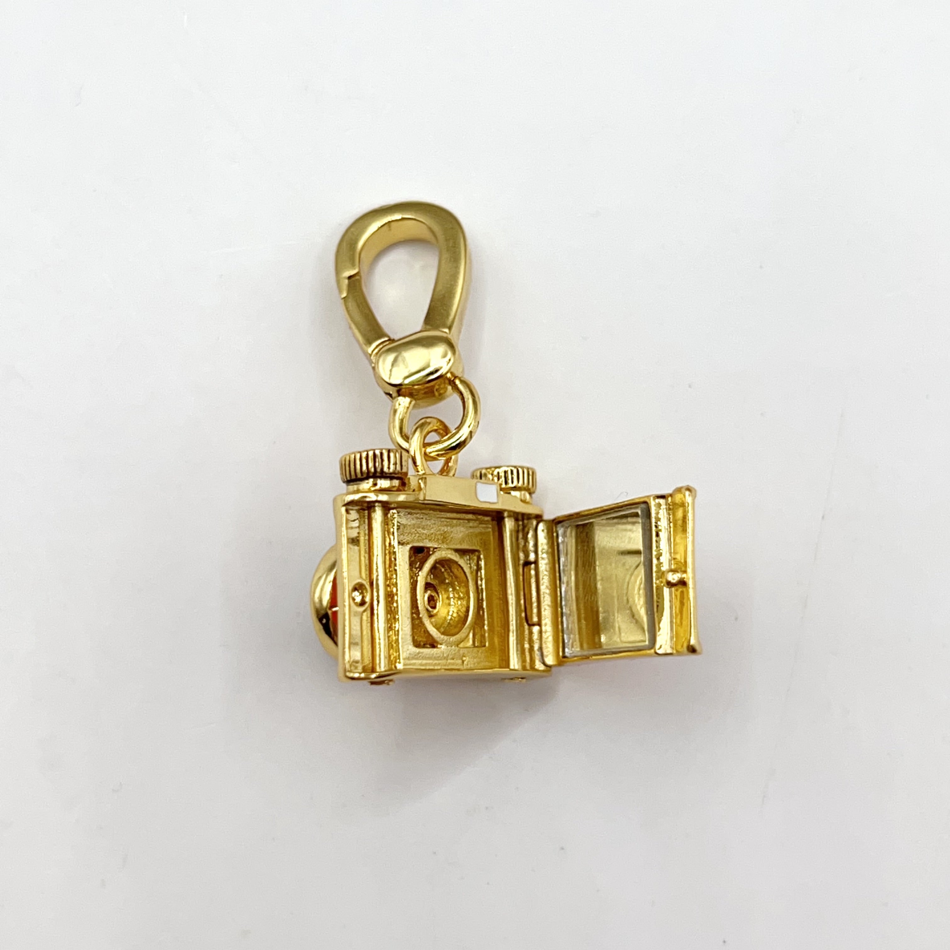 JC035-Juicy Couture orange camera charm